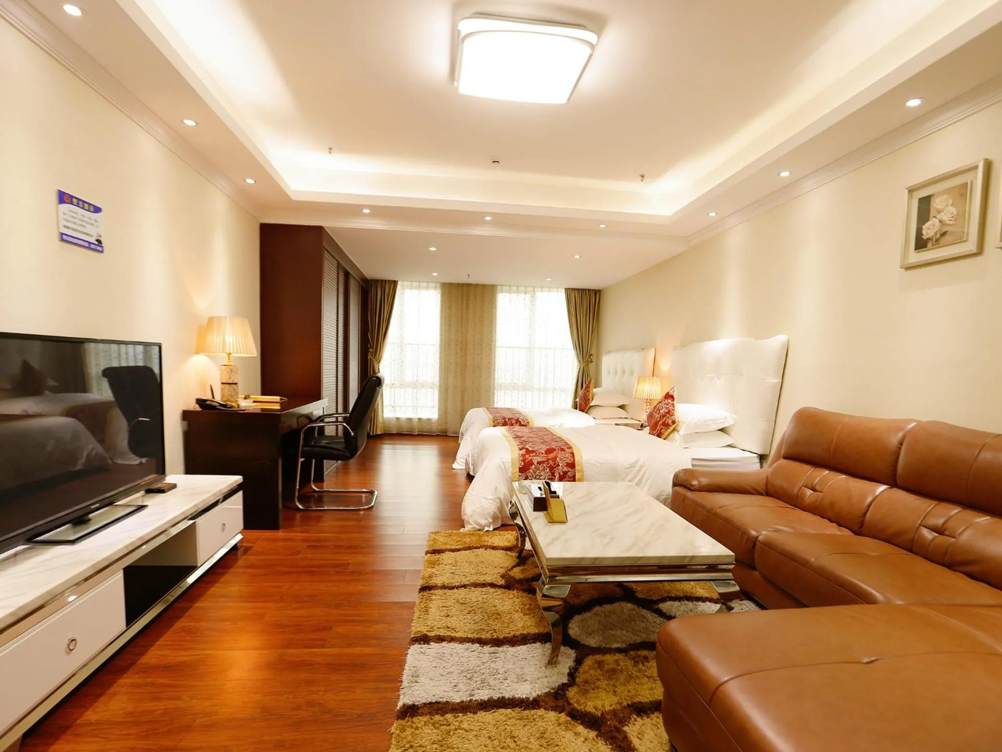 Living room in Guangzhou Pengman Apartment Zhengjia Huanshi Branch