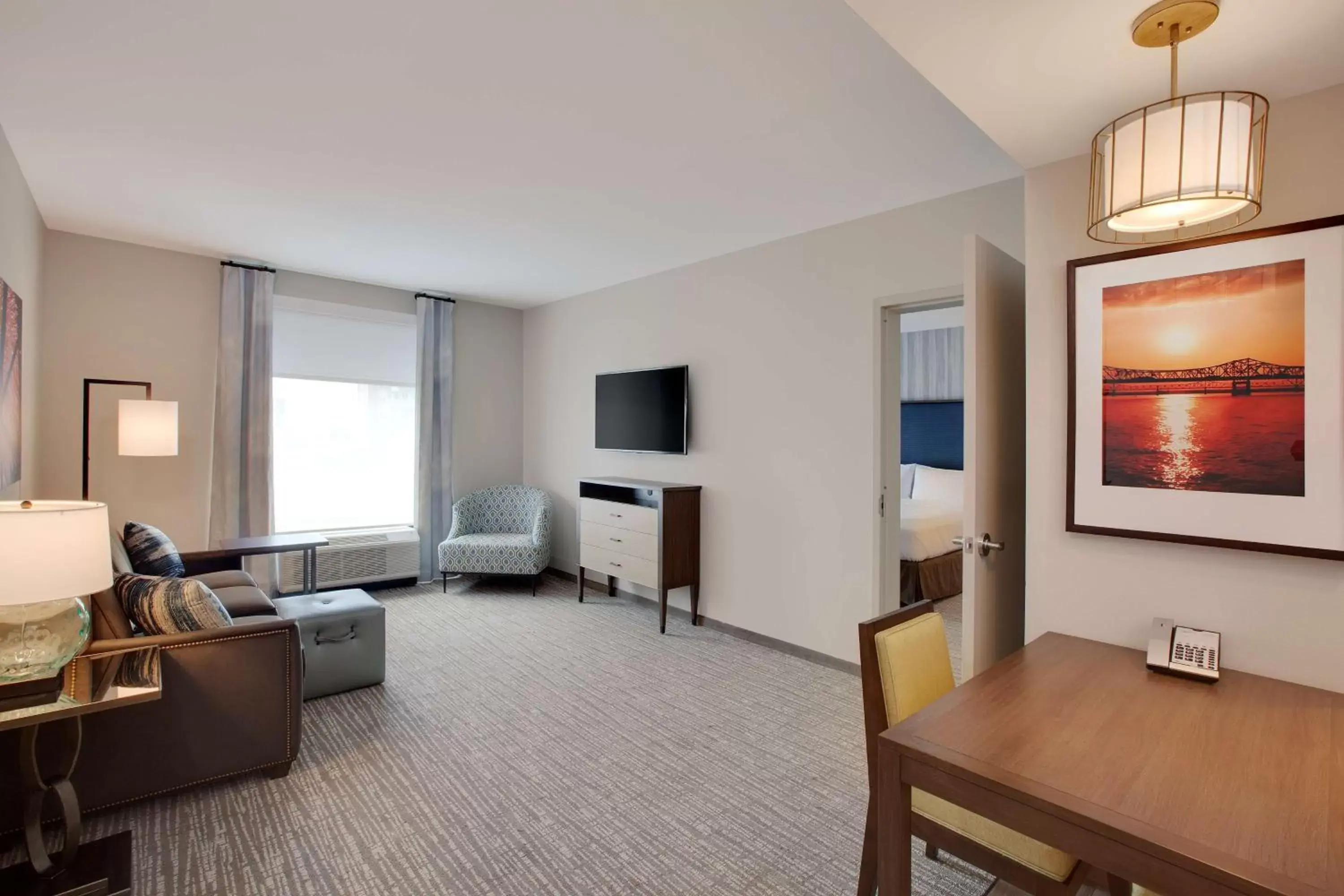 Bedroom, Seating Area in Homewood Suites By Hilton Louisville Downtown