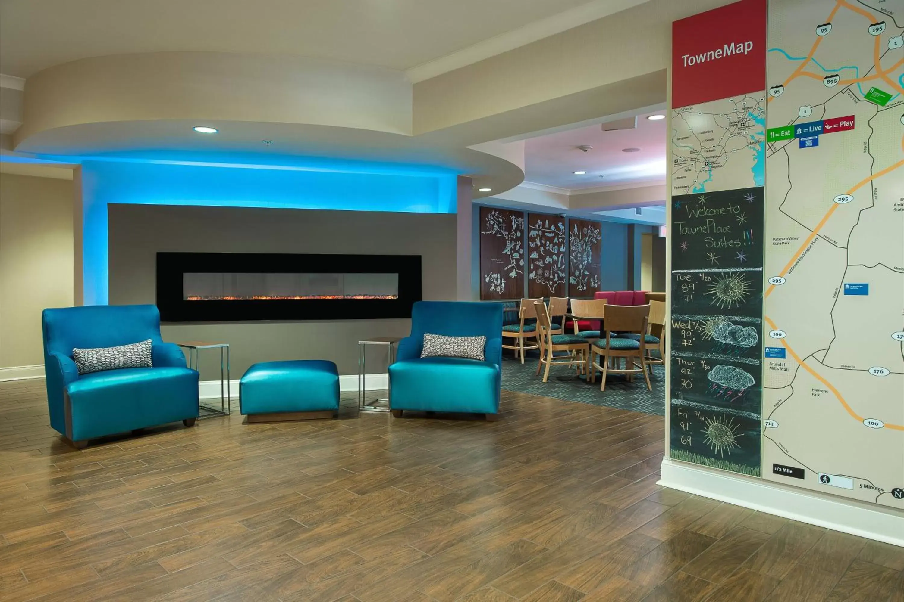 Lobby or reception in TownePlace Suites by Marriott Baltimore BWI Airport