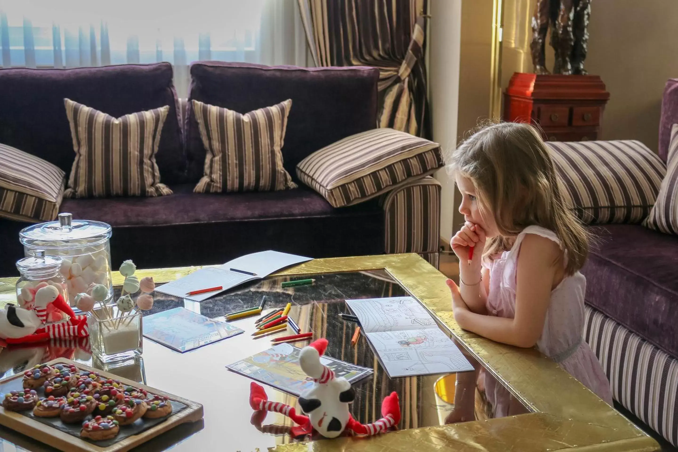 Living room in Hôtel de la Cigogne Living room in Hôtel de la Cigogne