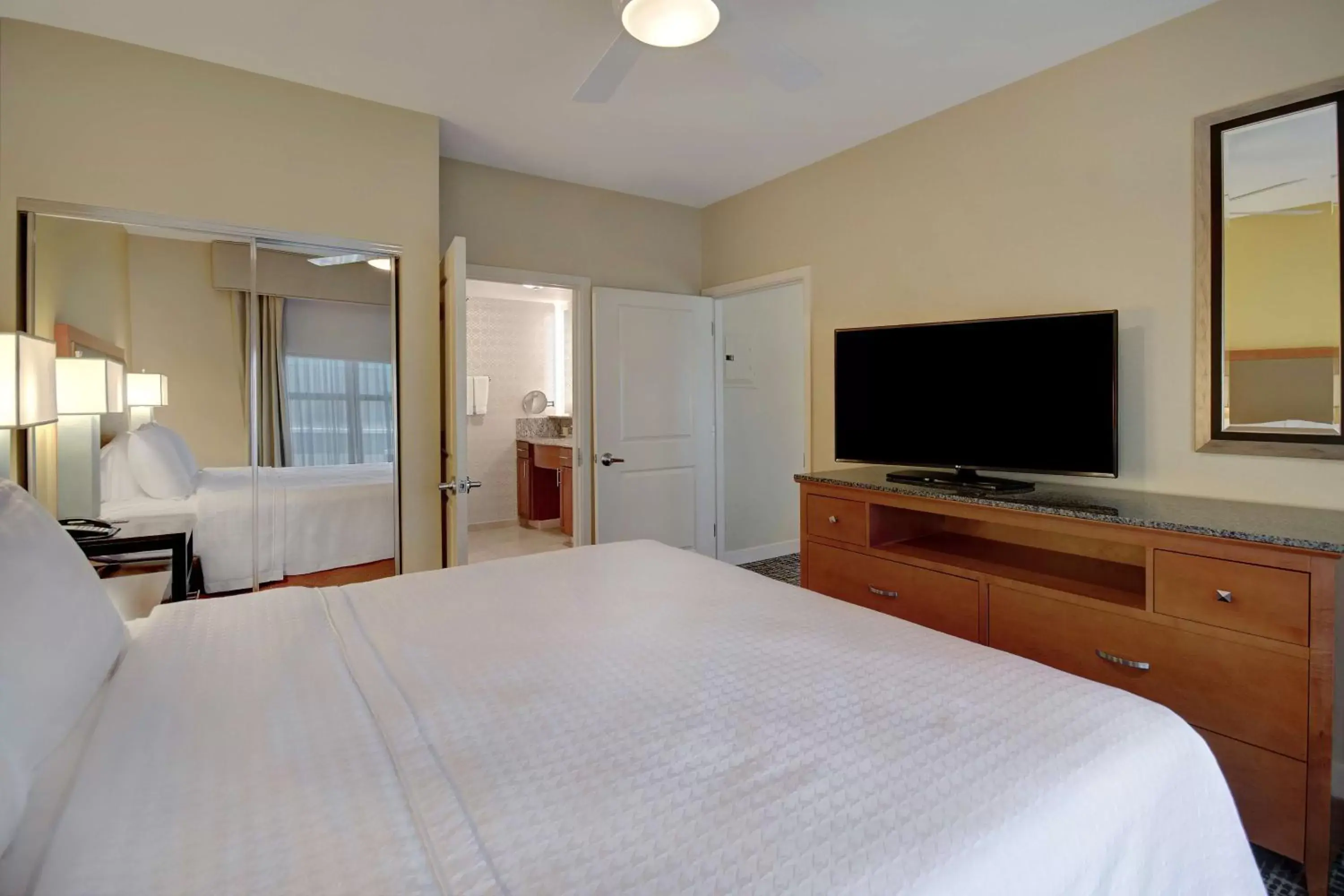 Bed in Homewood Suites Dallas-Frisco