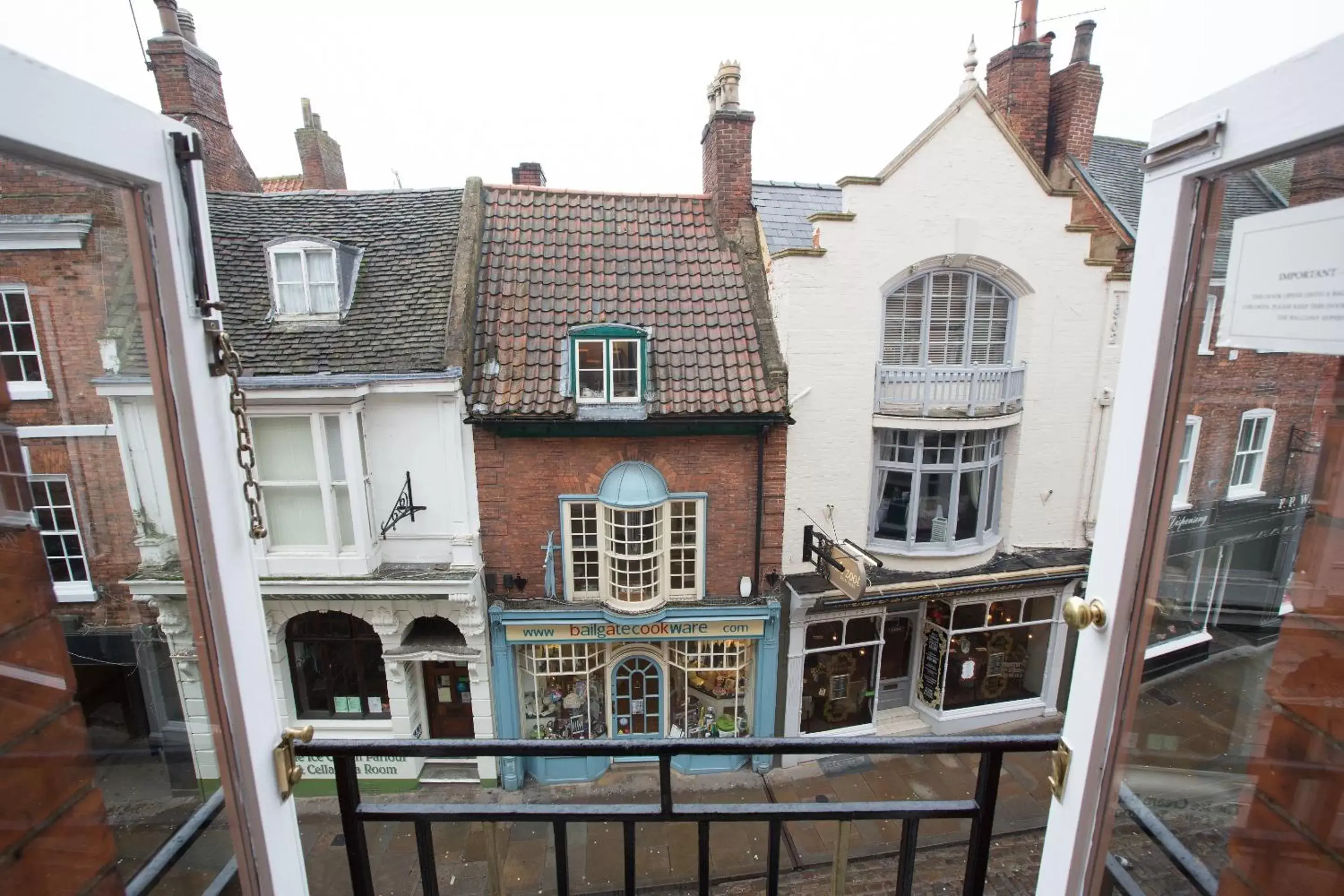 Balcony/Terrace in The White Hart Hotel Lincoln