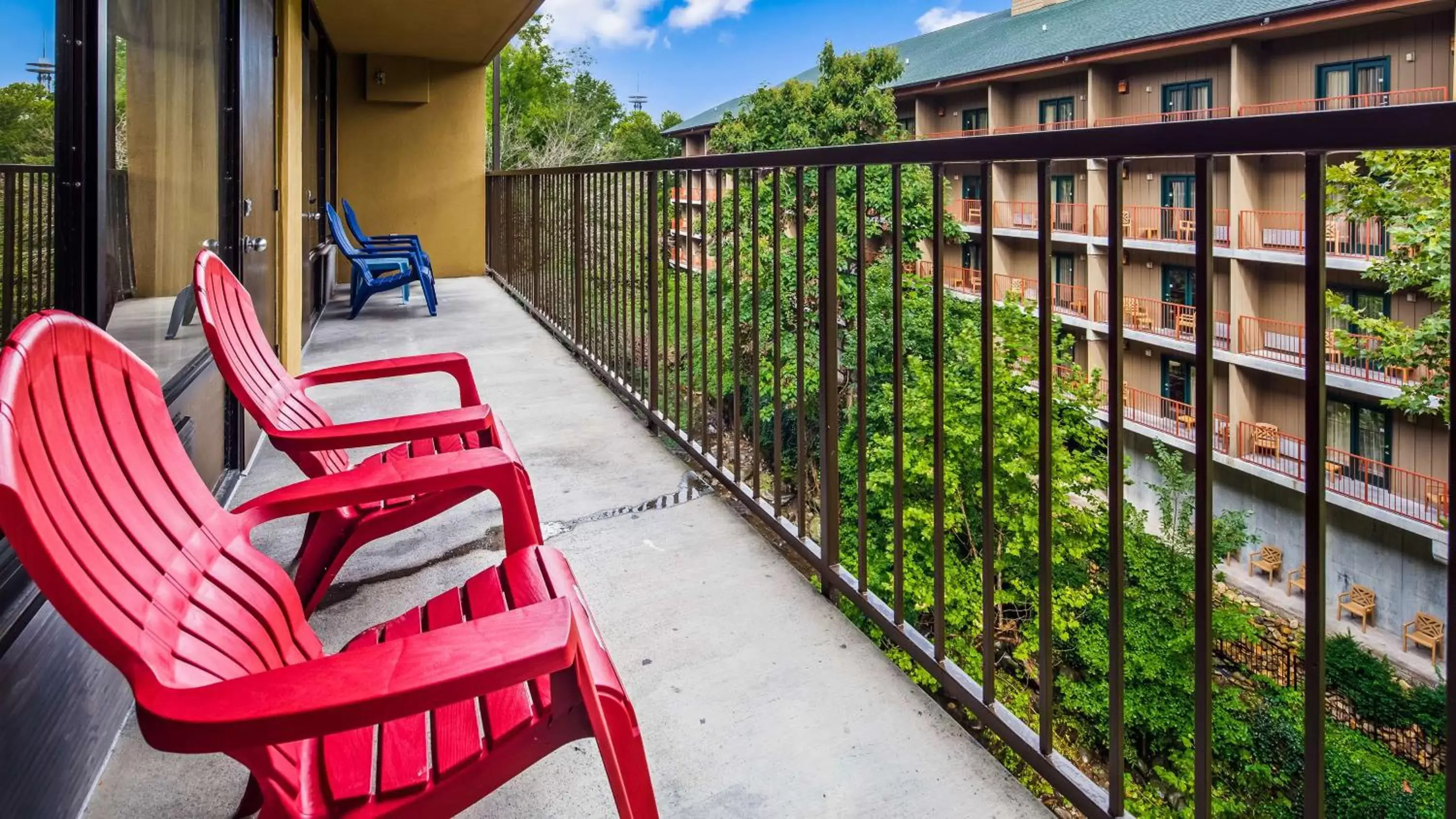 Balcony/Terrace in SureStay Plus Hotel by Best Western Gatlinburg