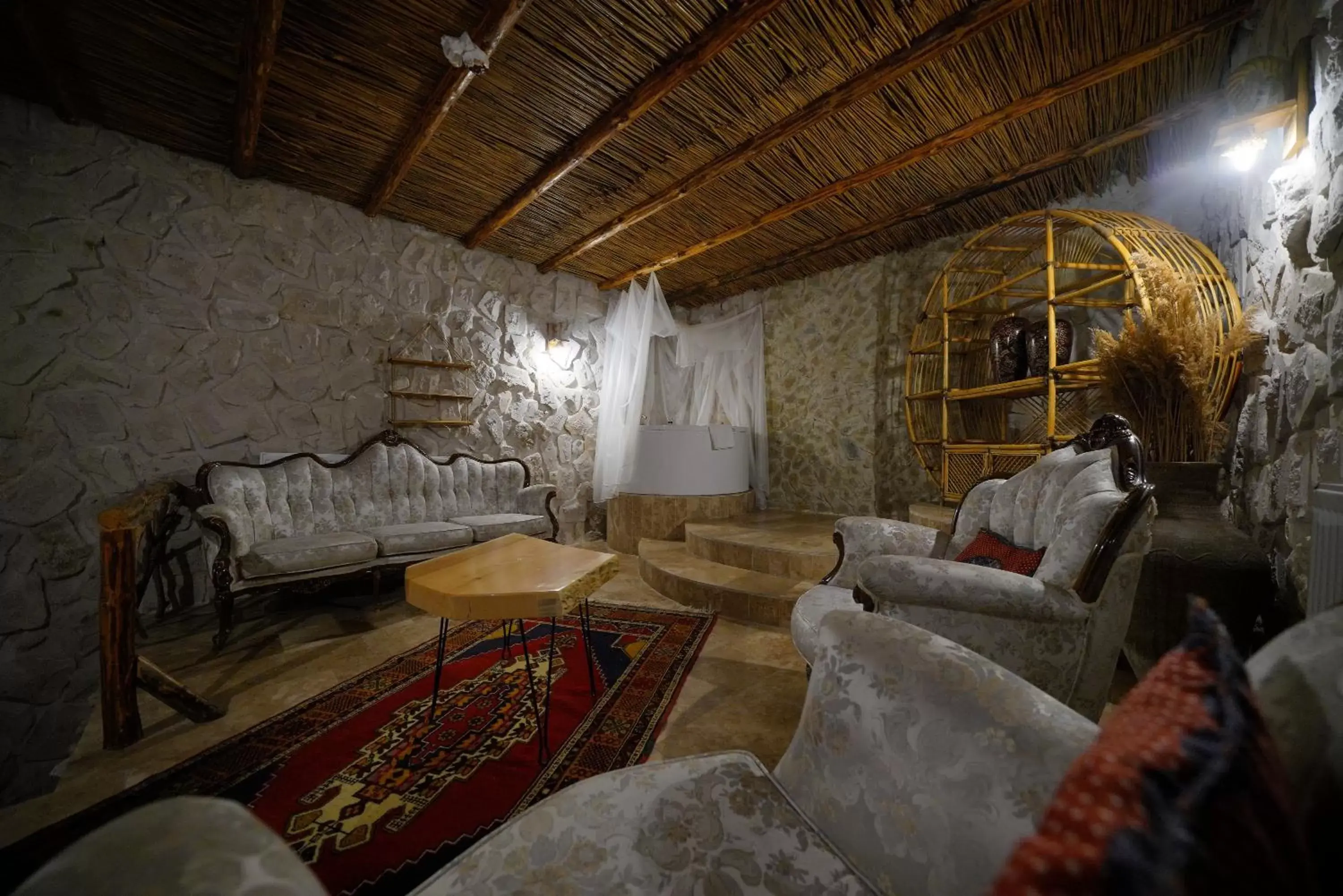 Living room, Seating Area in Cappadocia Nar Cave House & Hot Swimming Pool