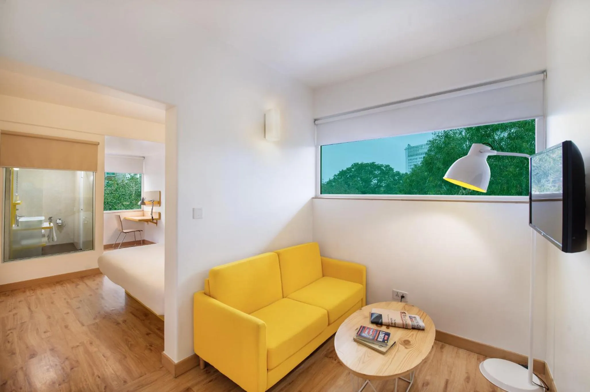 Living room, Bed in bloomrooms @ Janpath