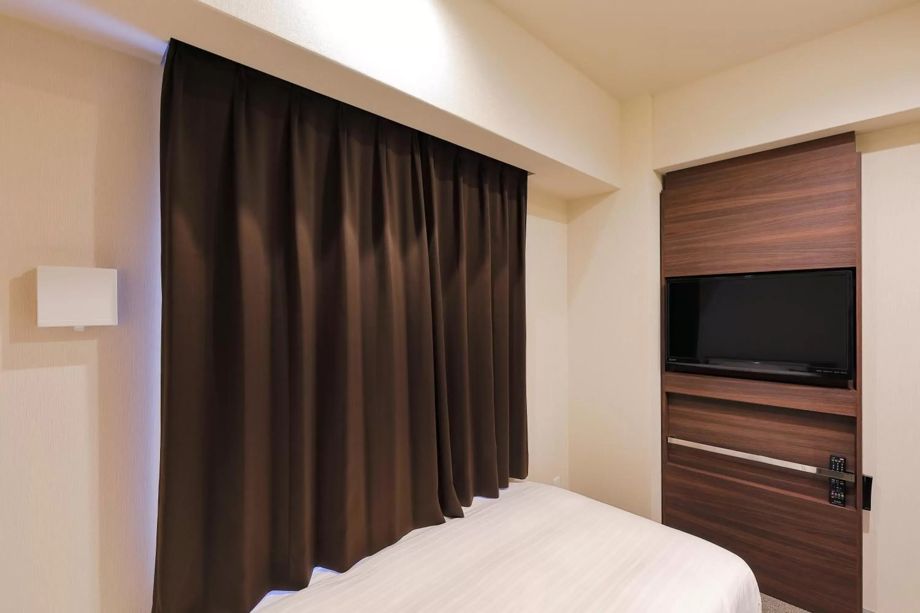 Bed, TV/Entertainment Center in Welina Hotel Dotonbori