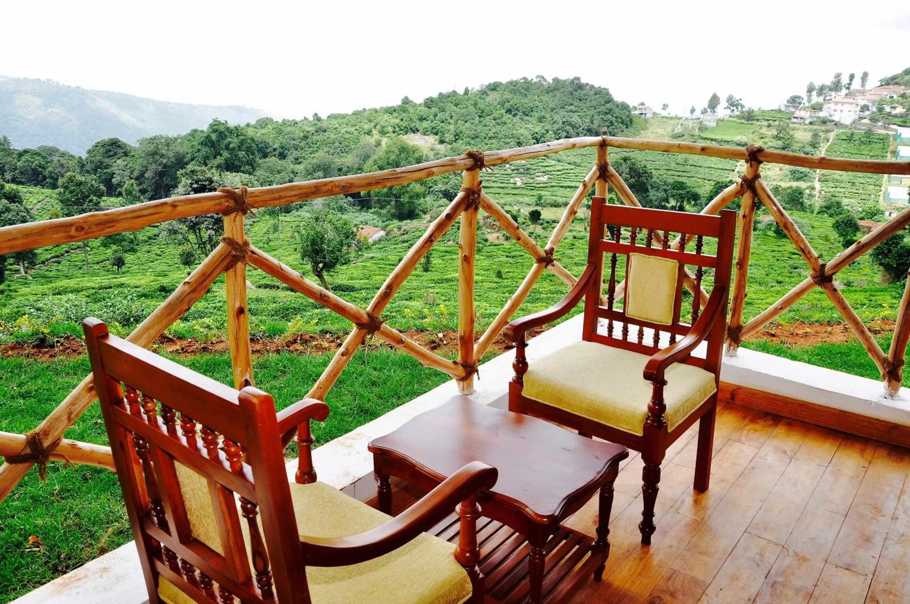 Garden view in Hanging Huts Resorts