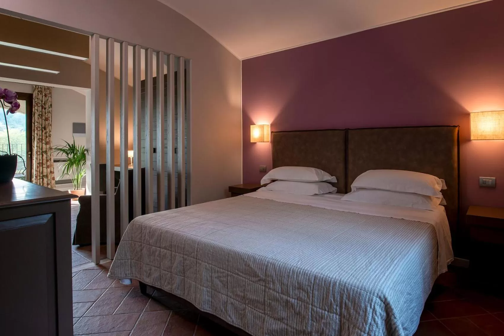 Bed in Altarocca Wine Resort Adults Only