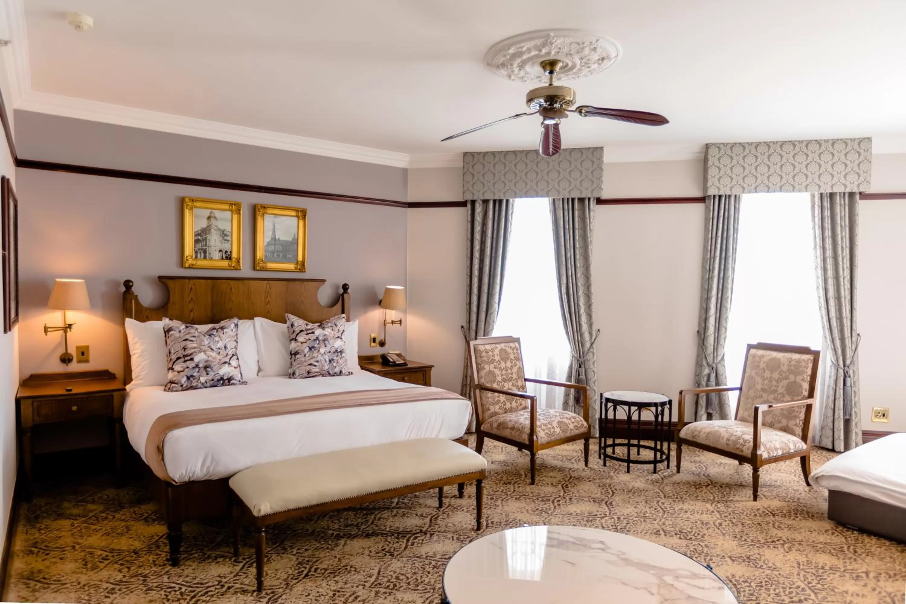 Seating area, Bed in Gold Reef City Hotel