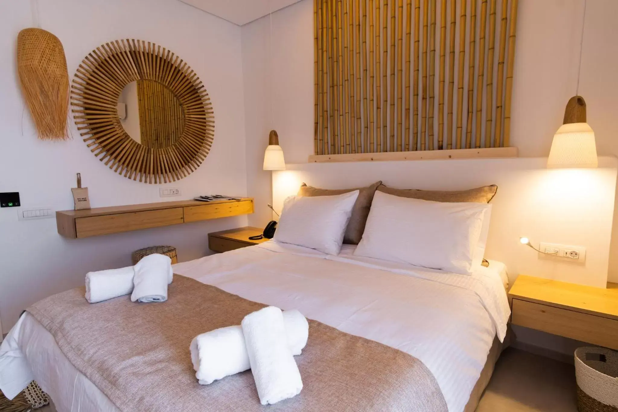 Decorative detail, Bed in Aktaion Beach Boutique Hotel & Spa