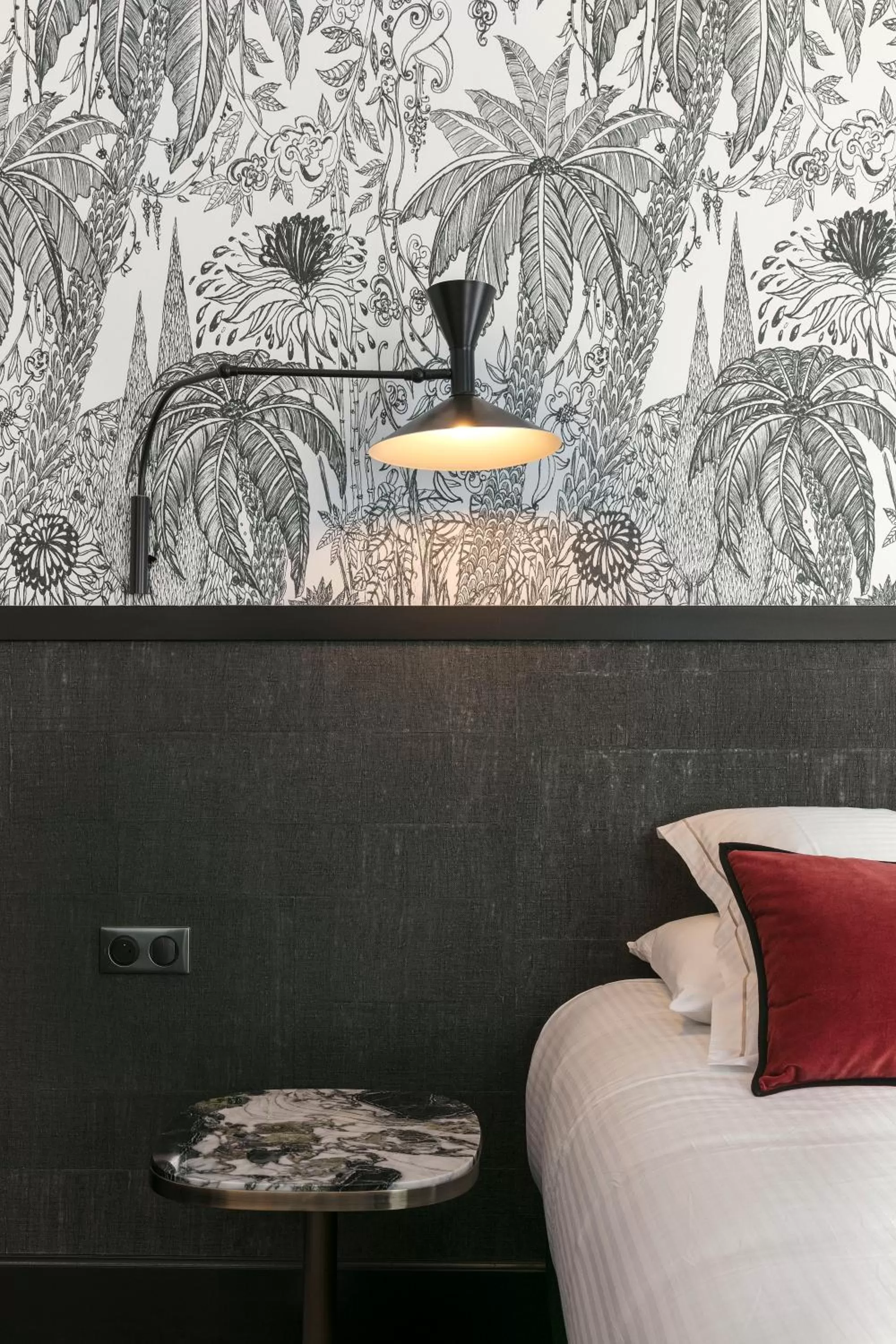 Decorative detail, Bed in Continental Hotel