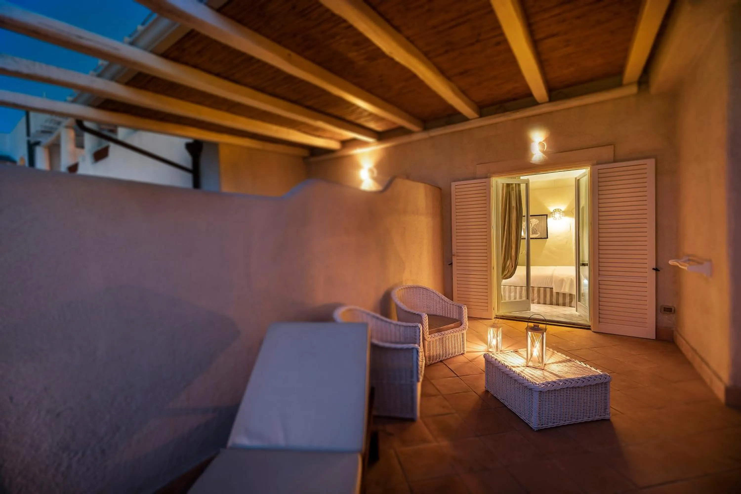 Balcony/Terrace in Therasia Resort Sea and SPA - The Leading Hotels of the World