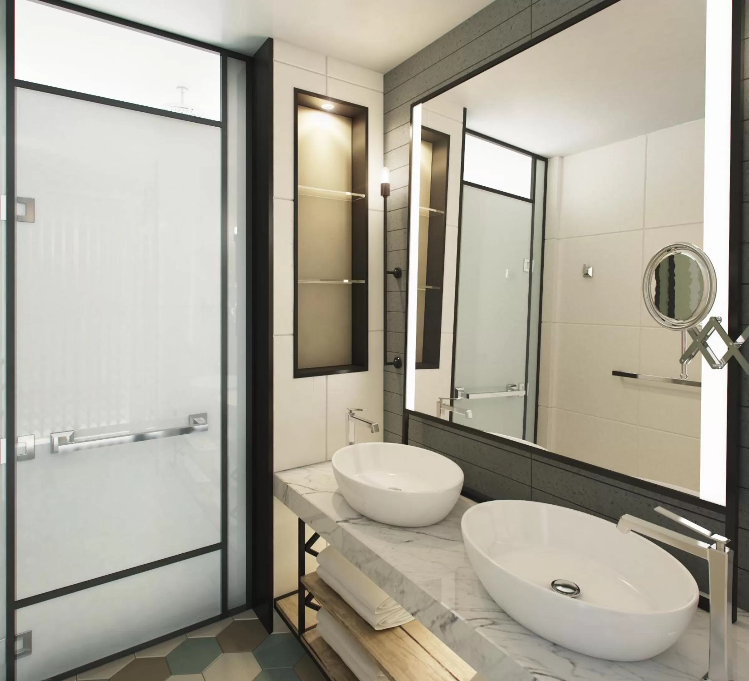 Bathroom in JEN Beijing by Shangri-La