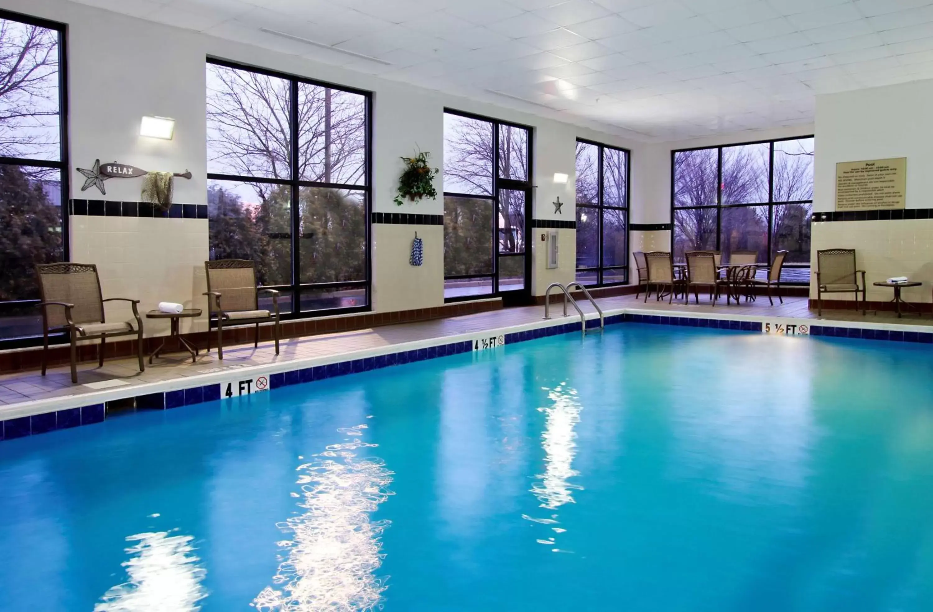 Pool view in Hampton Inn & Suites Columbus Hilliard Pool view in Hampton Inn & Suites Columbus Hilliard