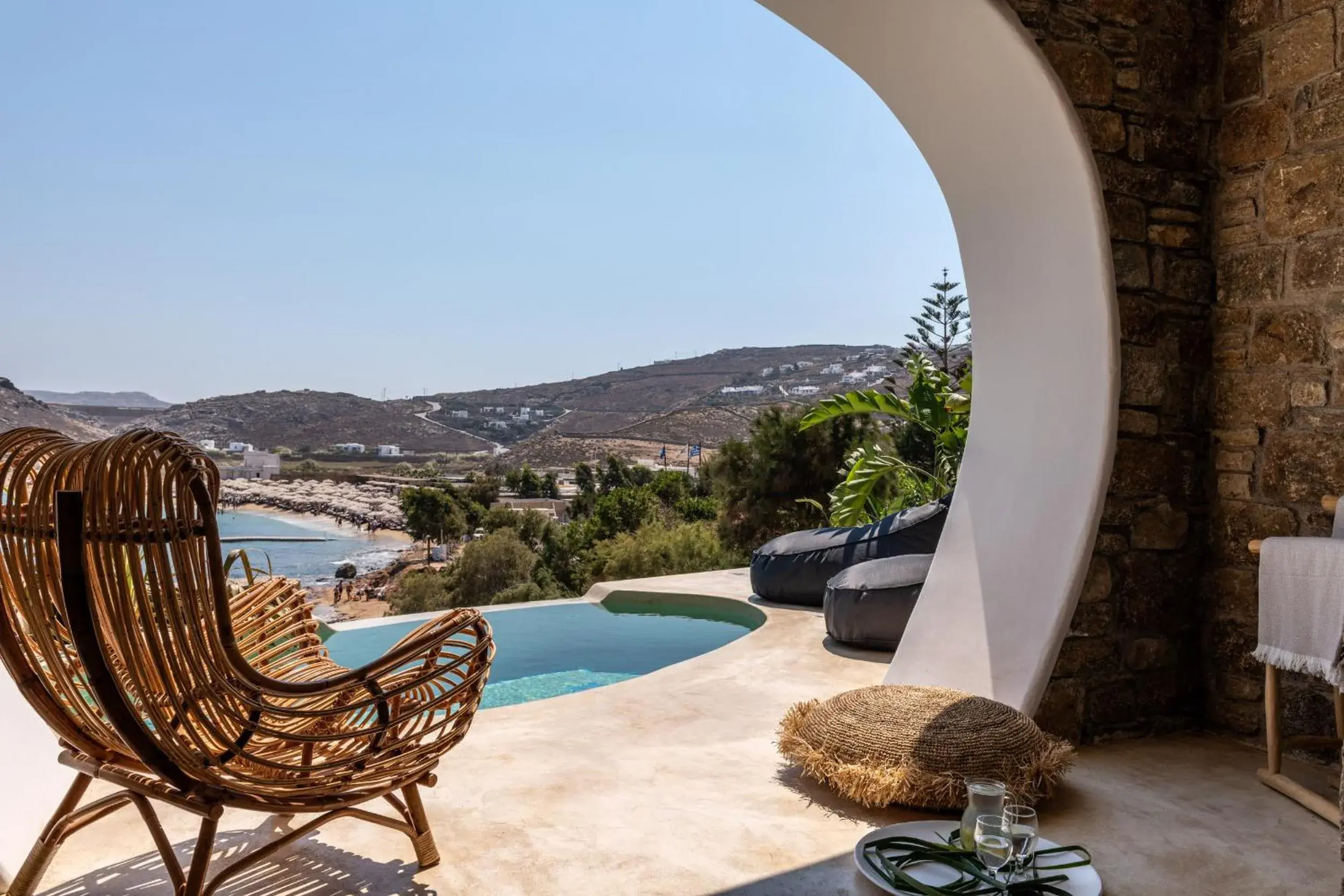 Sea view, Swimming Pool in Panormos Village