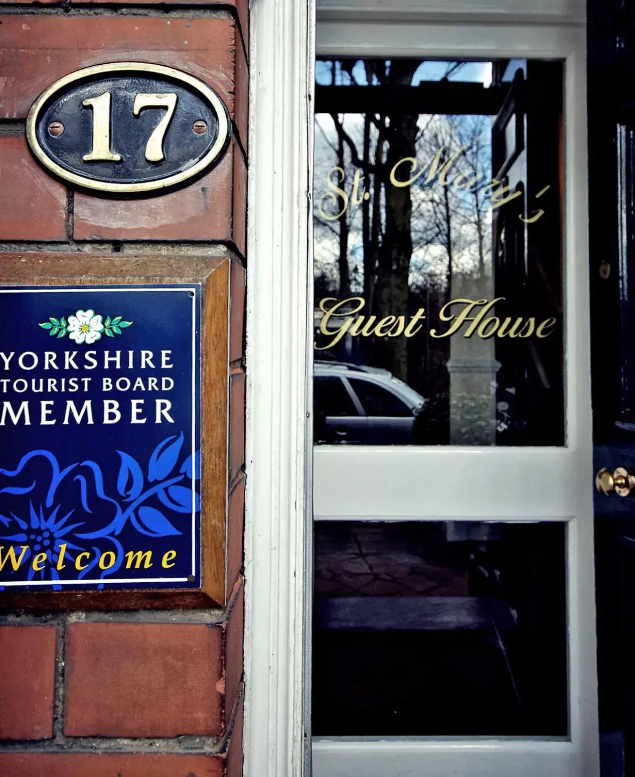 Facade/entrance, Property Logo/Sign in St Marys Guest House