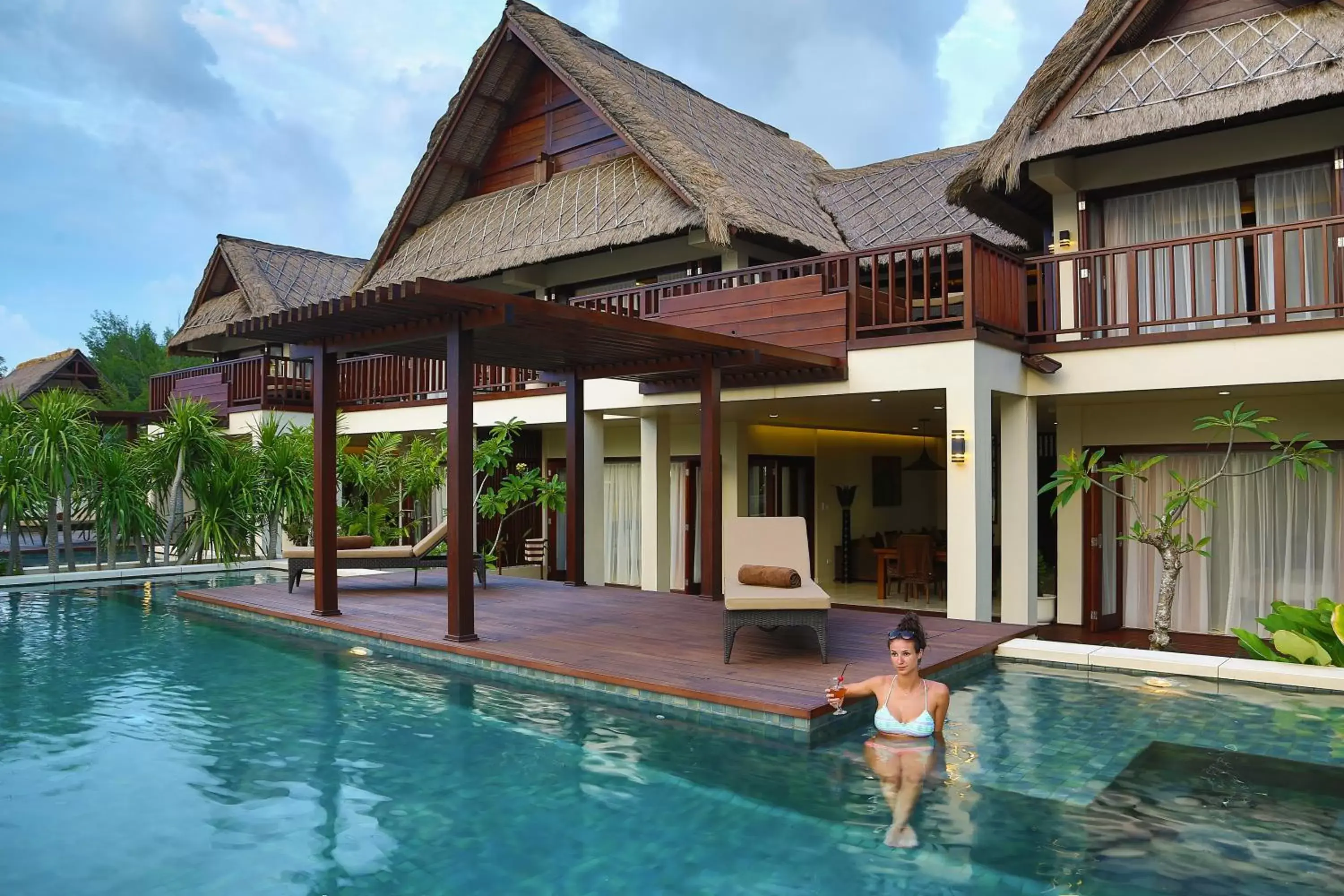 Balcony/Terrace, Swimming Pool in Mala Garden Resort and Spa