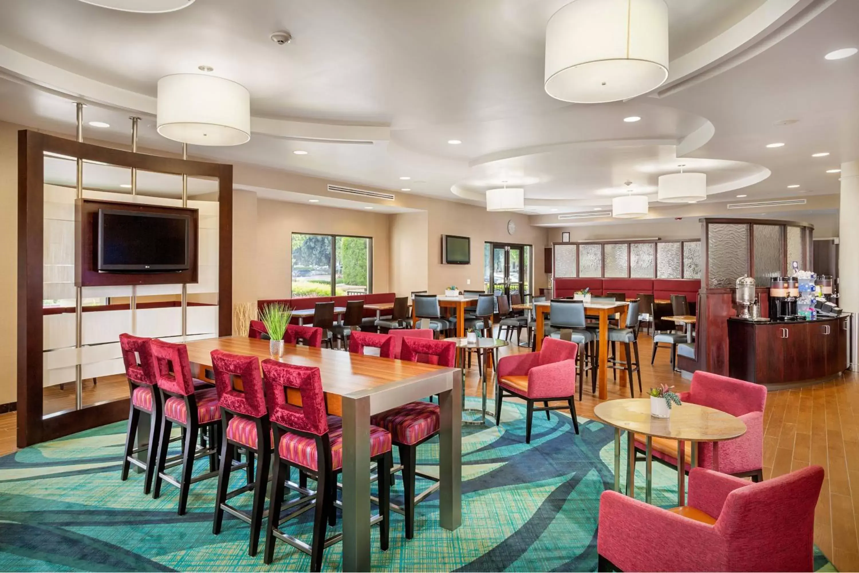 Lobby or reception, Restaurant/Places to Eat in SpringHill Suites by Marriott Modesto