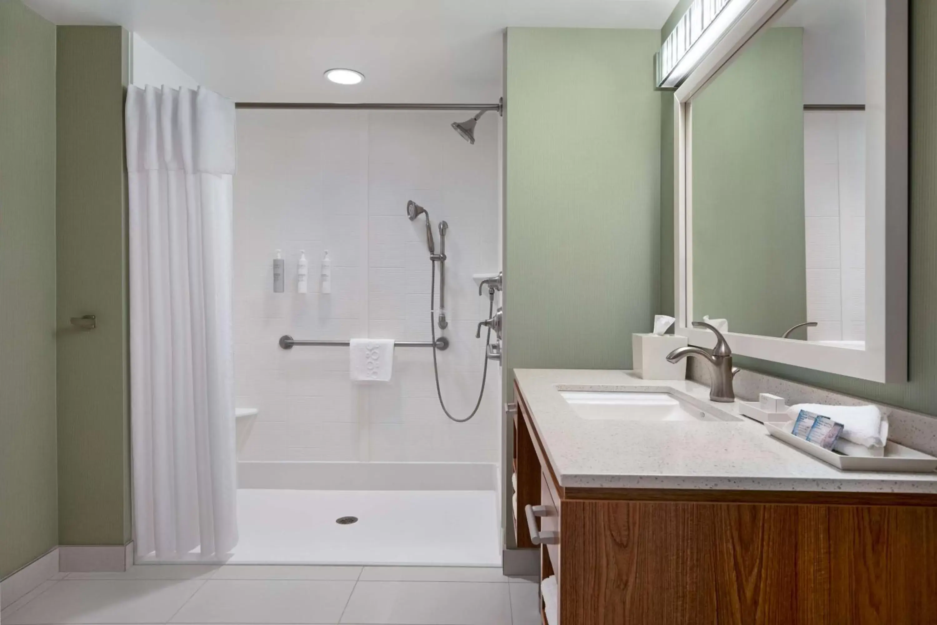 Bathroom in Home2 Suites By Hilton Joliet Plainfield