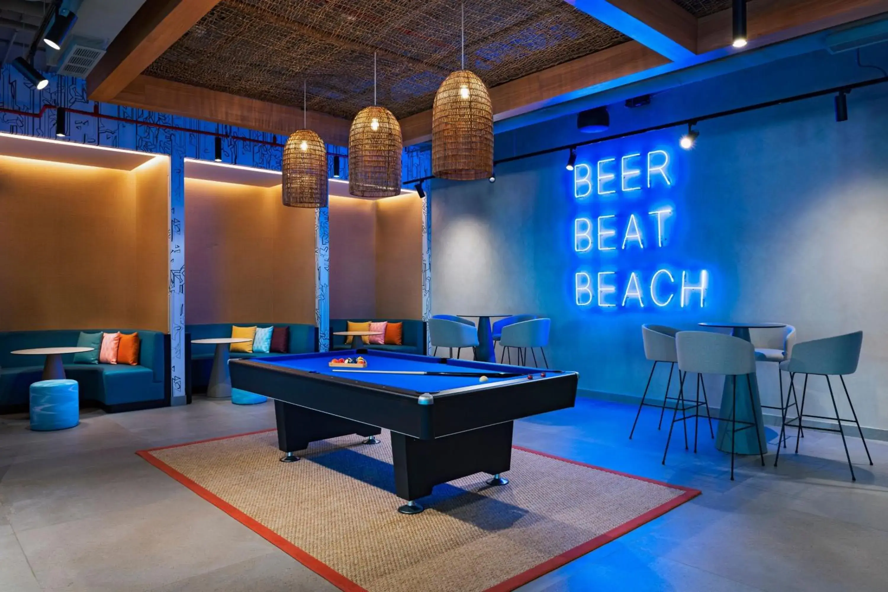 Swimming pool, Billiards in Aloft Playa del Carmen