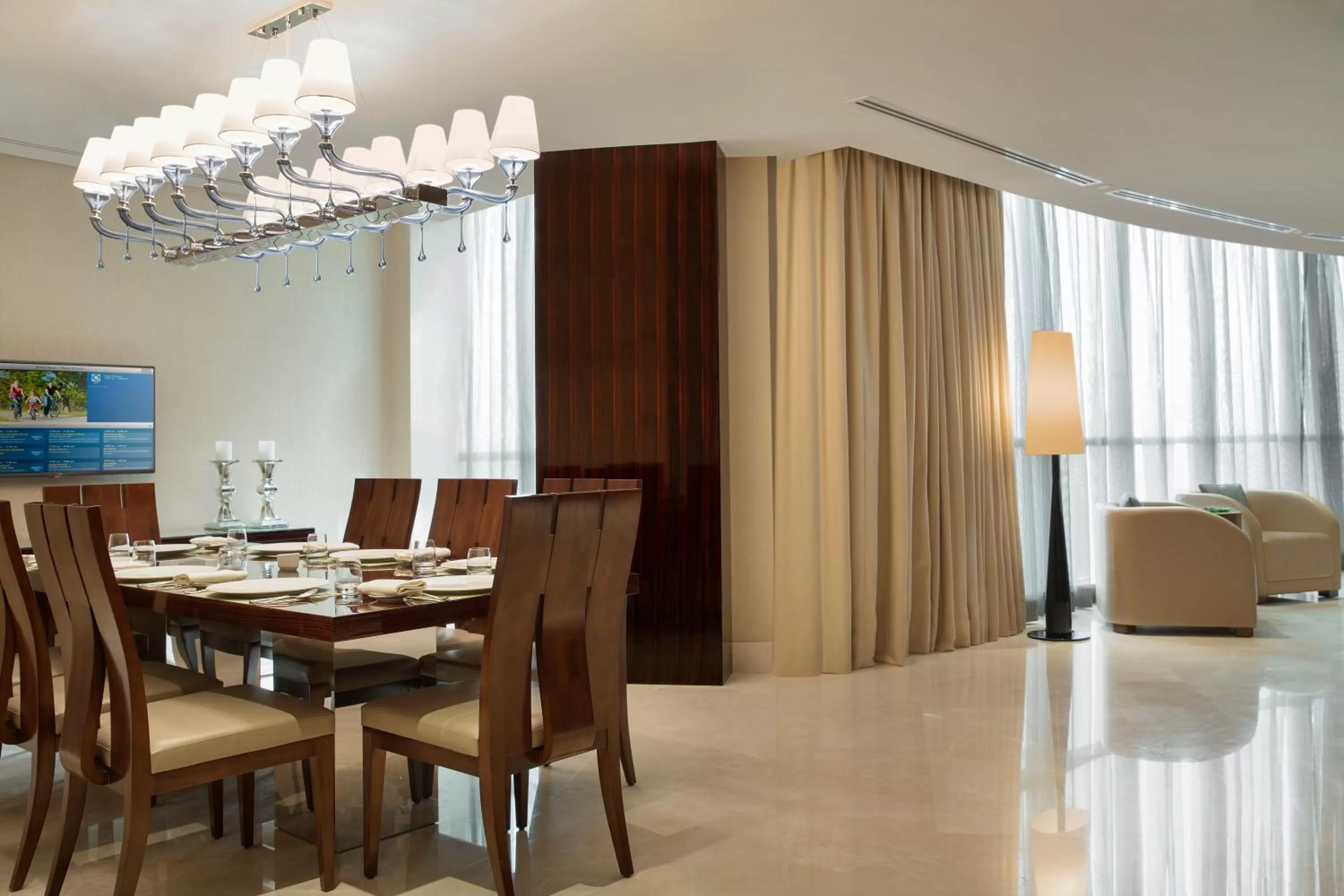 Living room in Rosh Rayhaan by Rotana