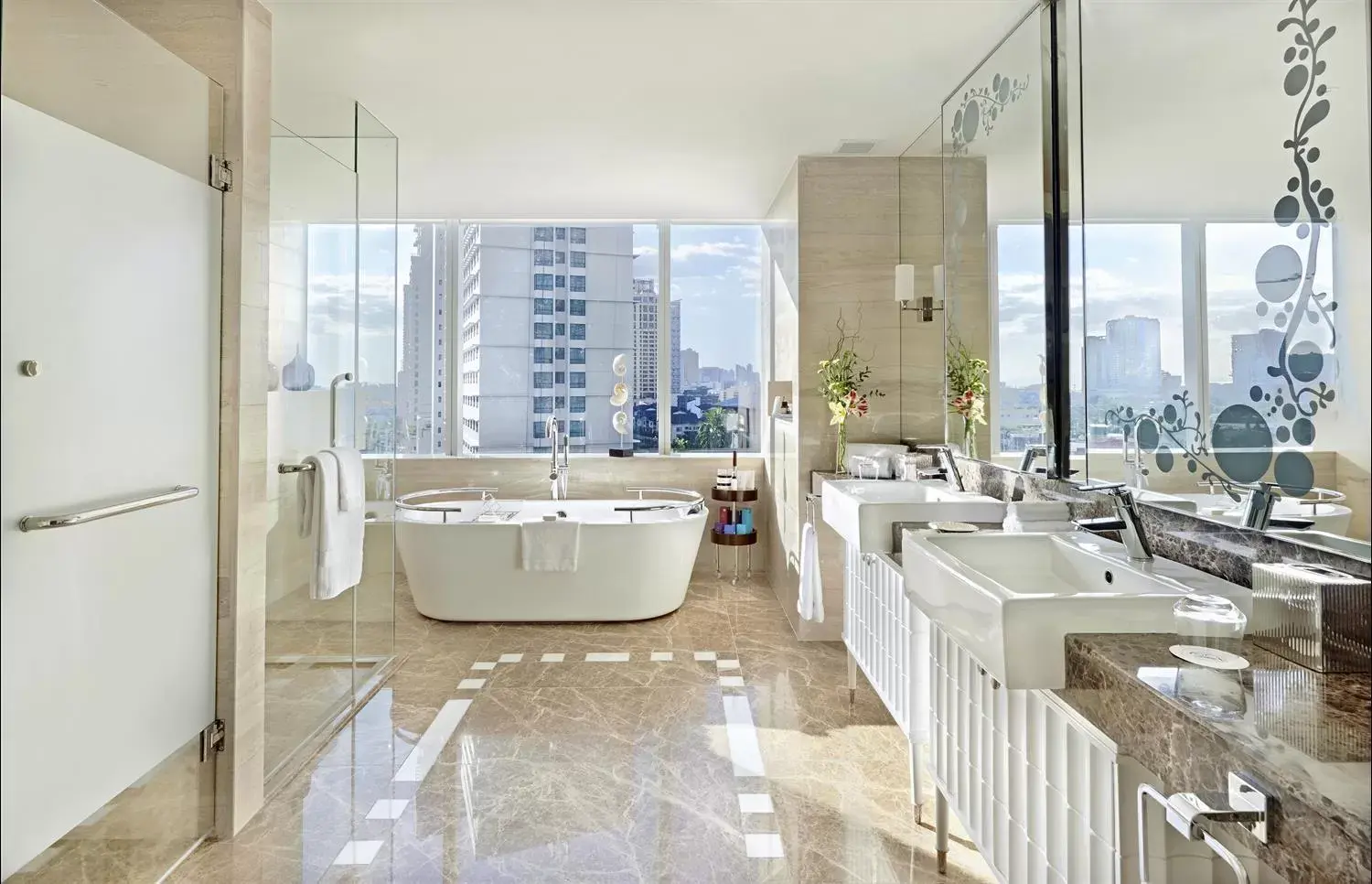 Shower, Bathroom in Fairmont Makati