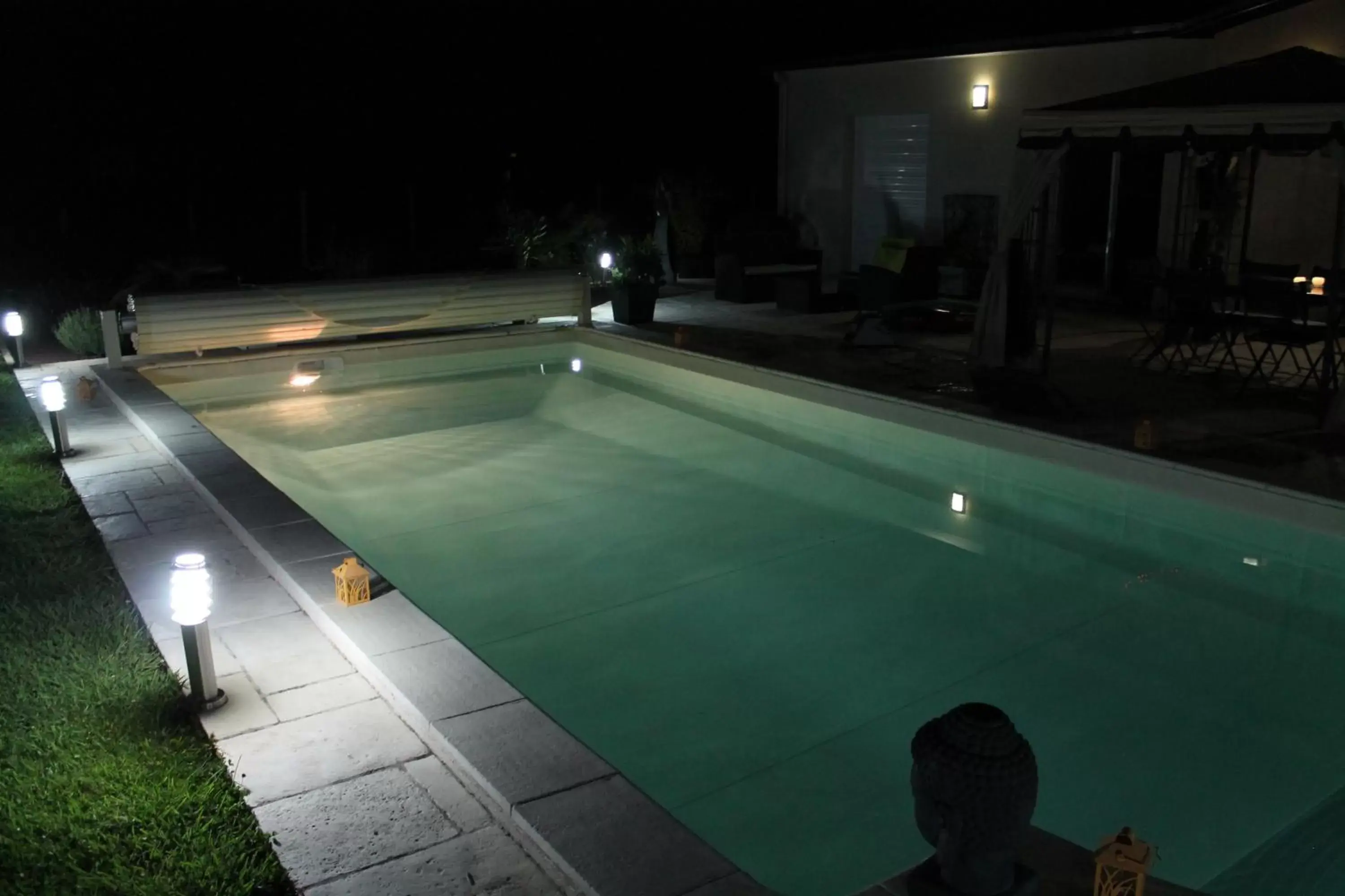 Night, Swimming Pool in Le Champ De La Ferme