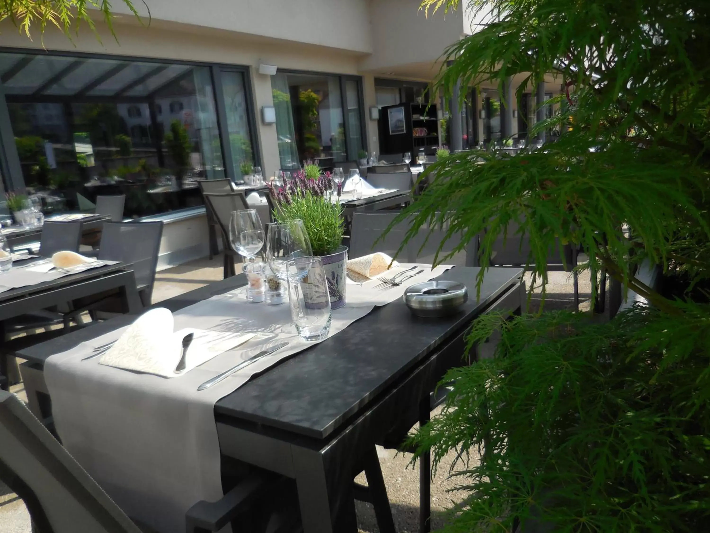Balcony/Terrace, Restaurant/Places to Eat in Hotel Hecht