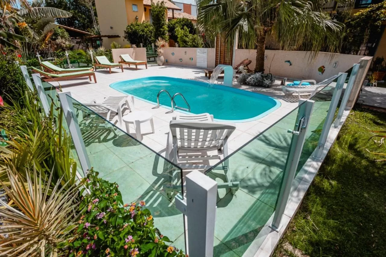 Garden view in Pousada Santa Genoveva campeche