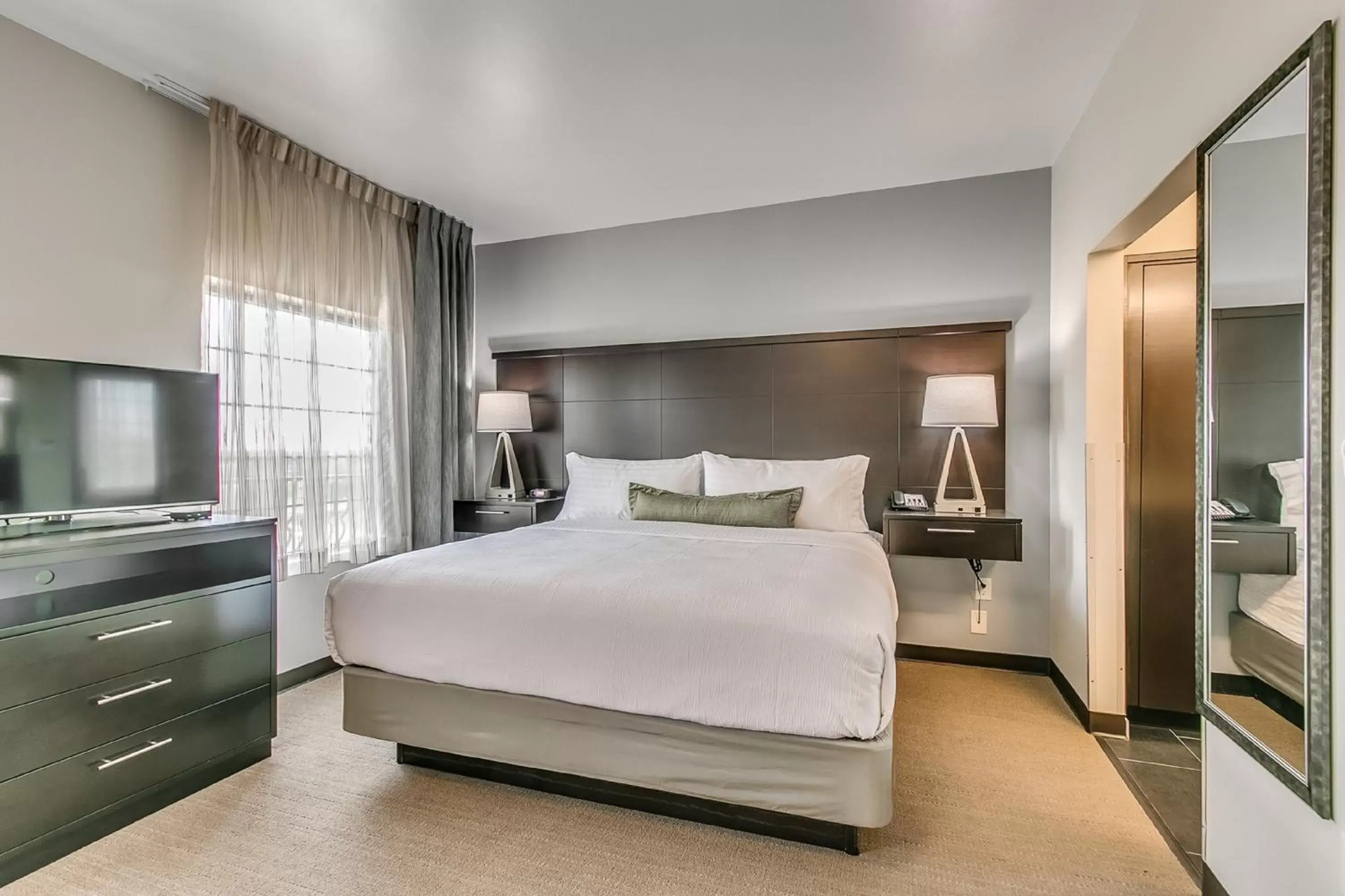 Bed in Staybridge Suites Lubbock South, an IHG Hotel
