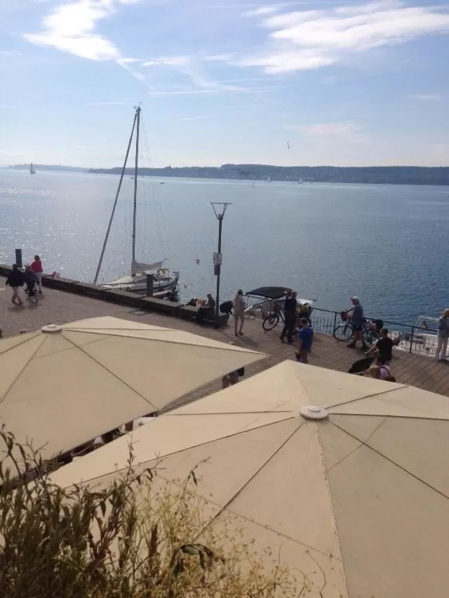 Sea view in Hotel Strandcafé Dischinger