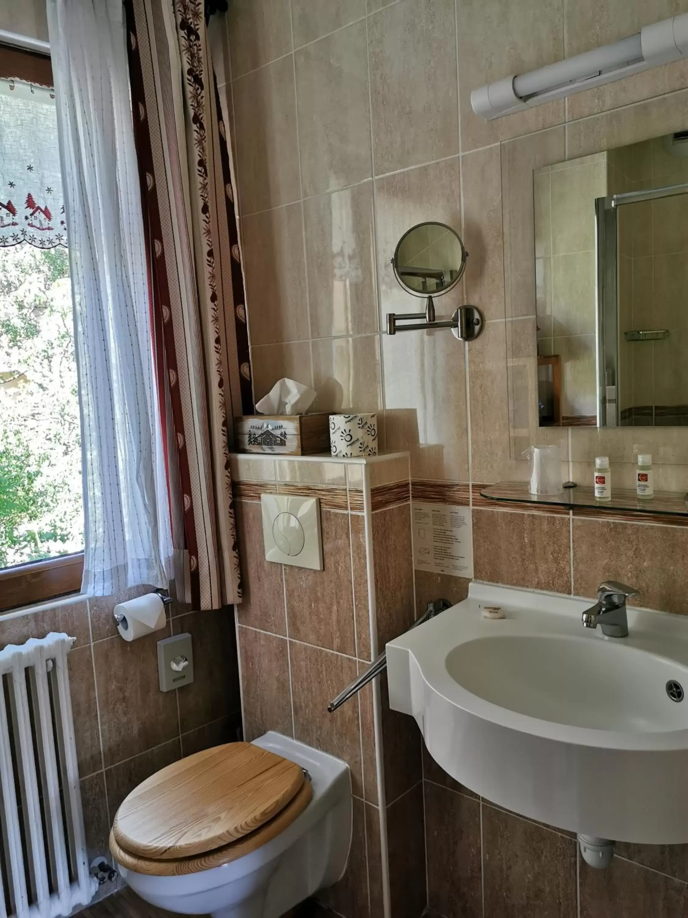 Shower, Bathroom in Hôtel Arolla