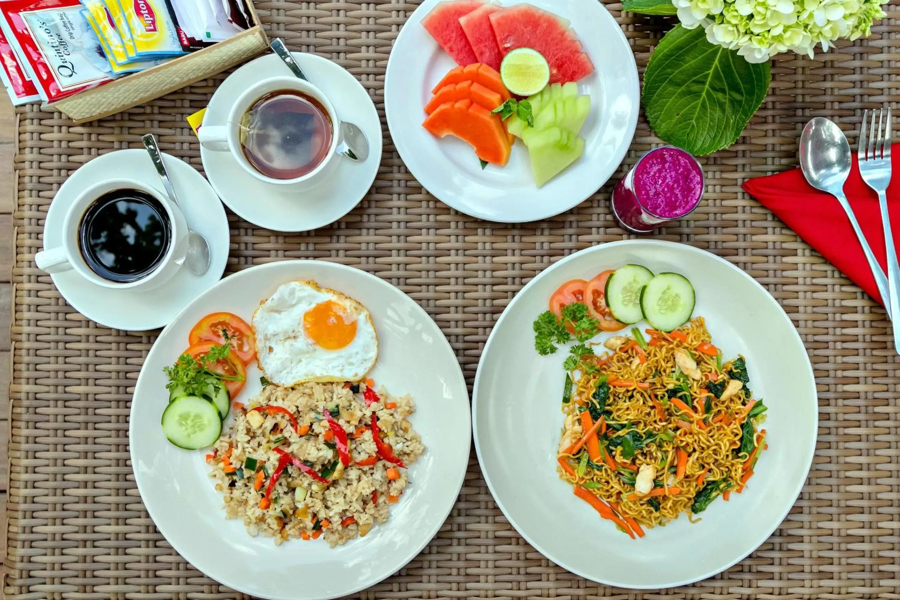 Food close-up in Canvas Escape Resort Food close-up in Canvas Escape Resort