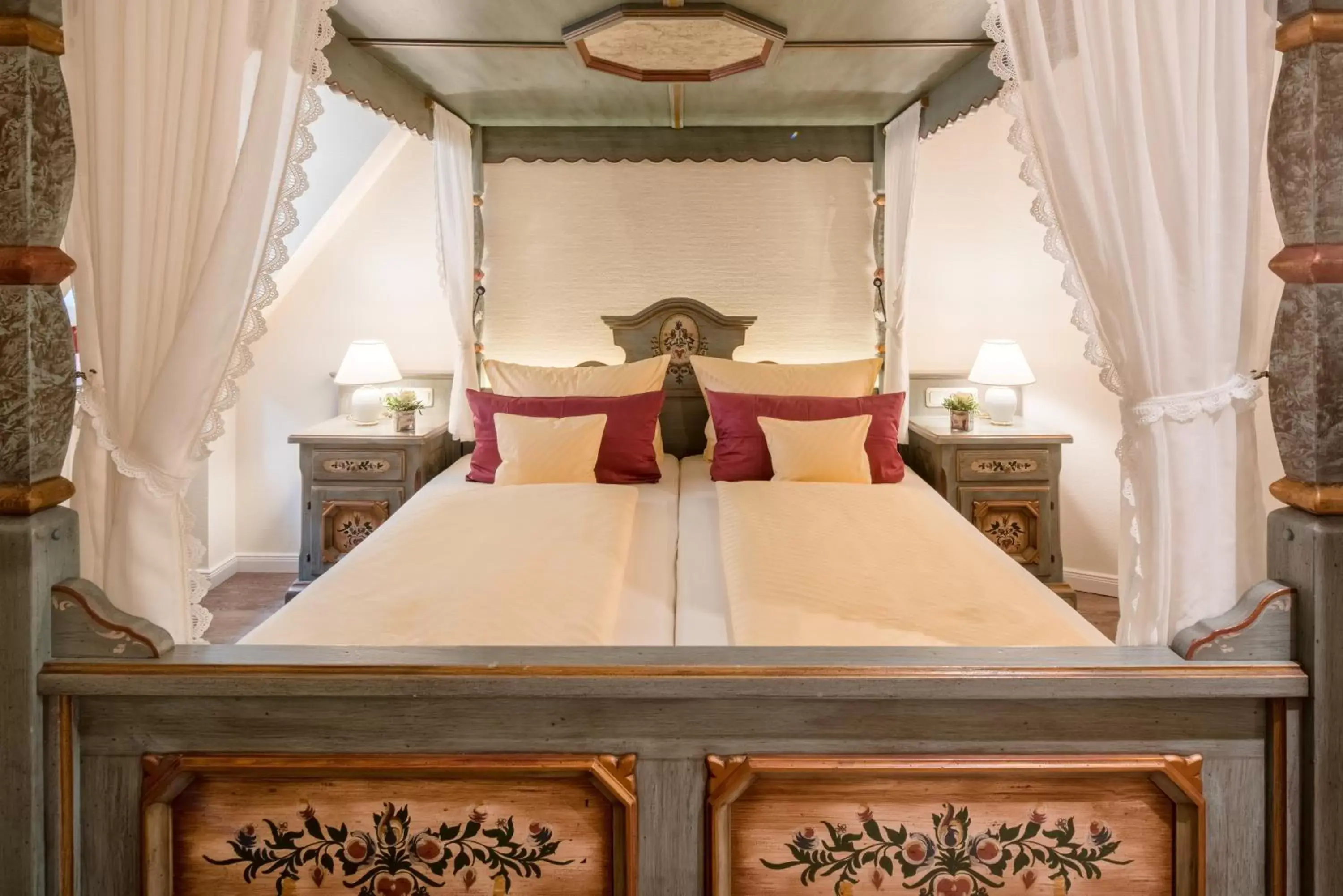 Bed in Schlosshotel Klaffenbach