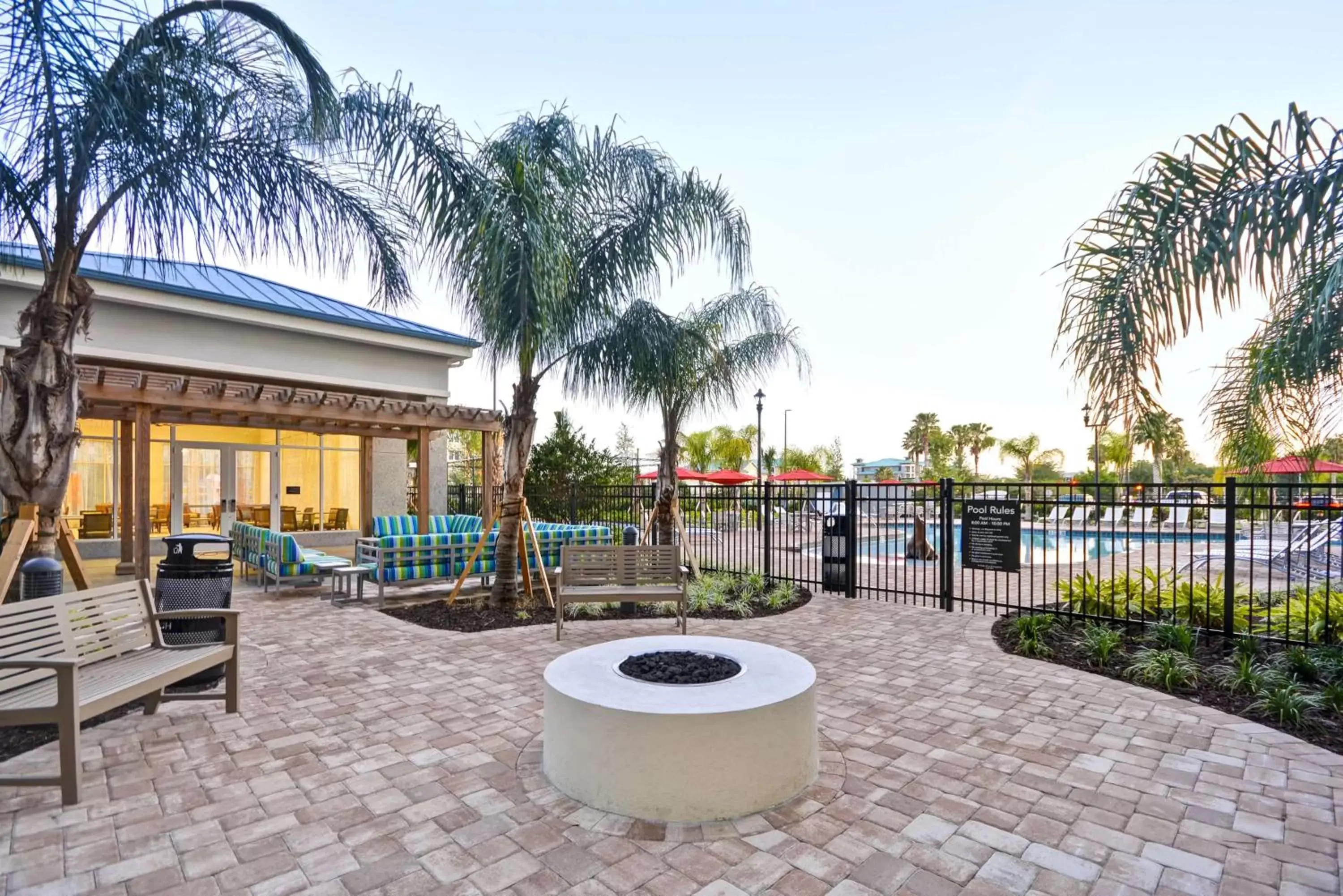 Patio in Homewood Suites by Hilton Orlando Theme Parks