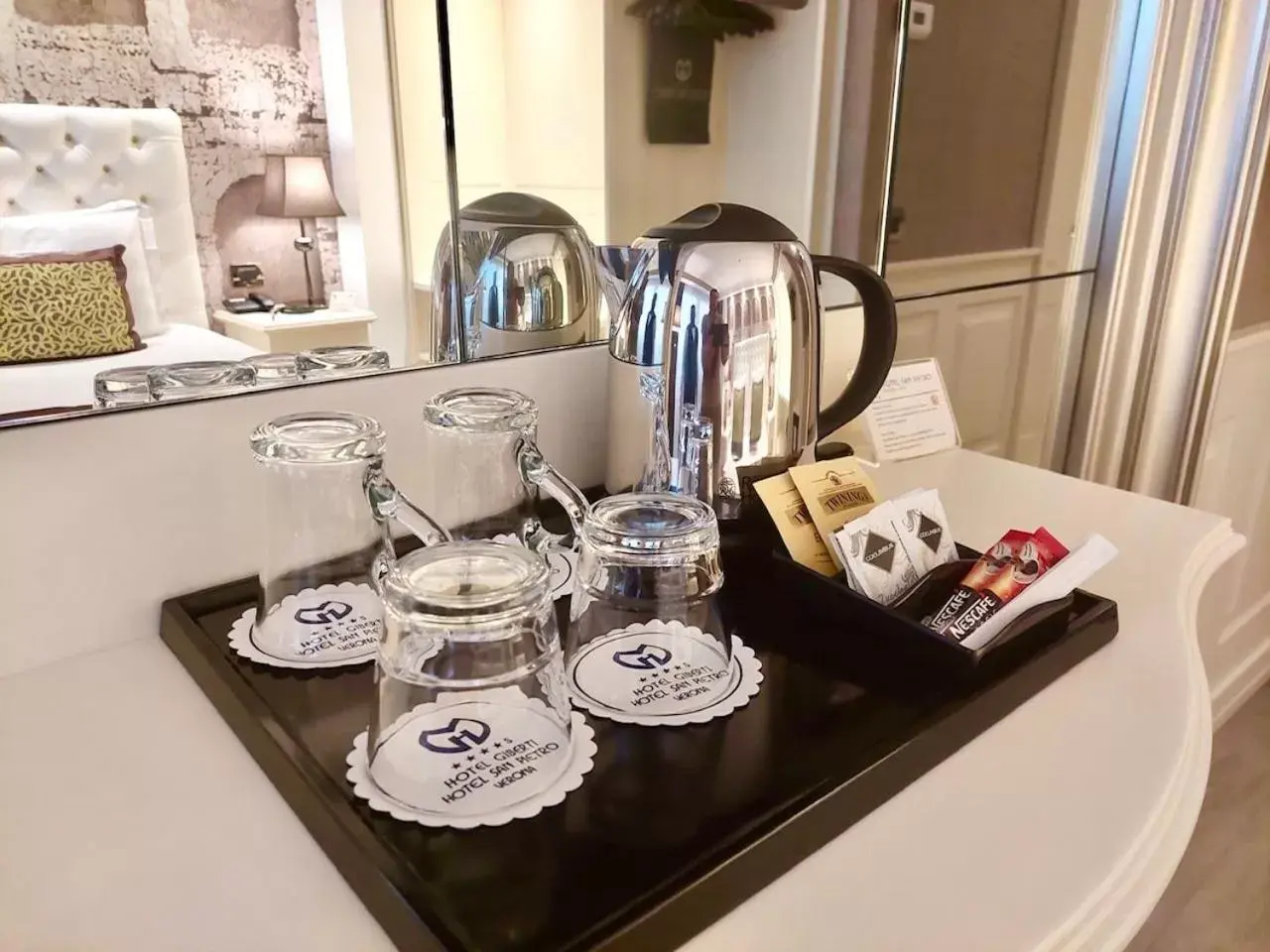 Coffee/tea facilities, Kitchen/Kitchenette in Hotel San Pietro