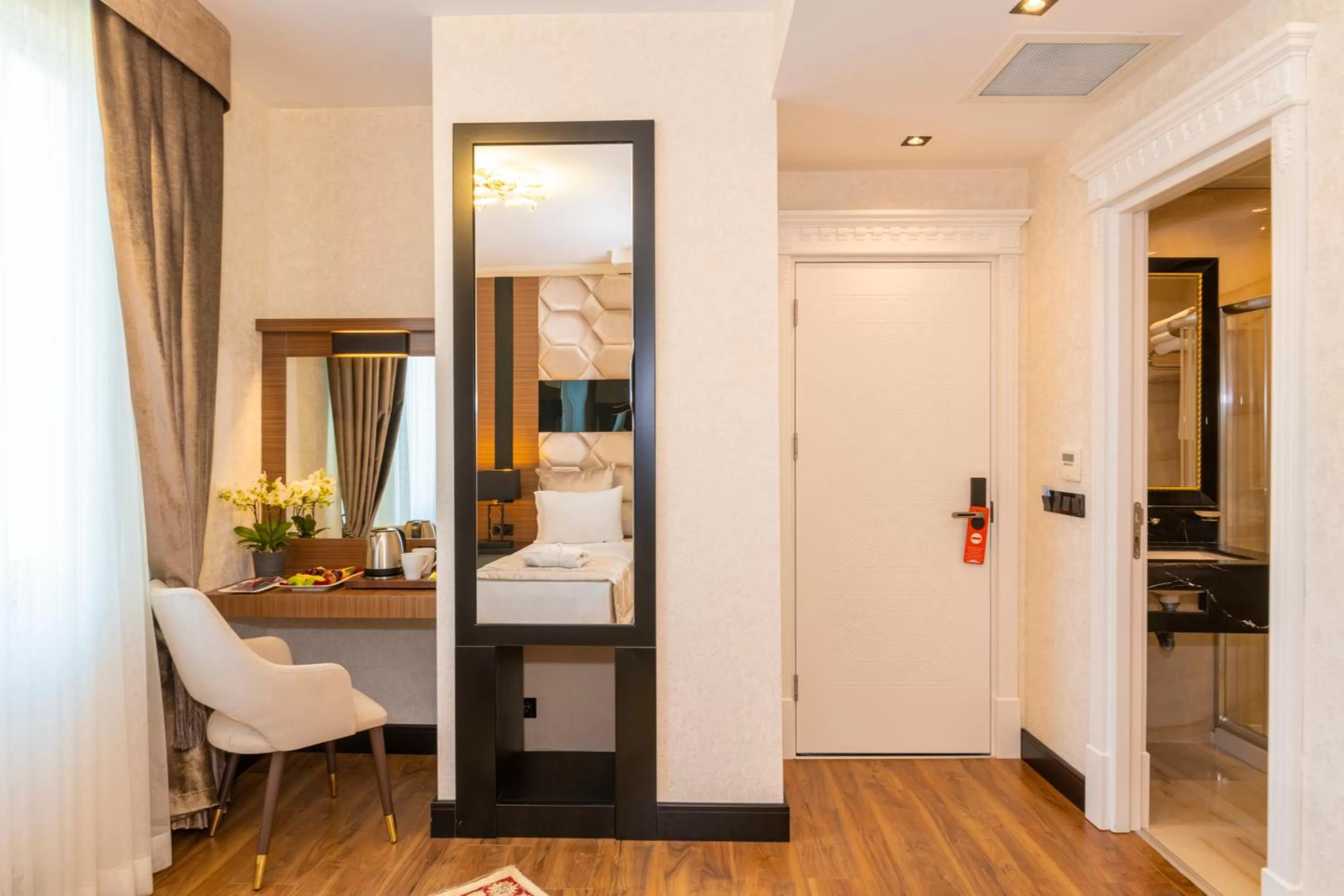 Decorative detail, Bed in Eastanbul Suites