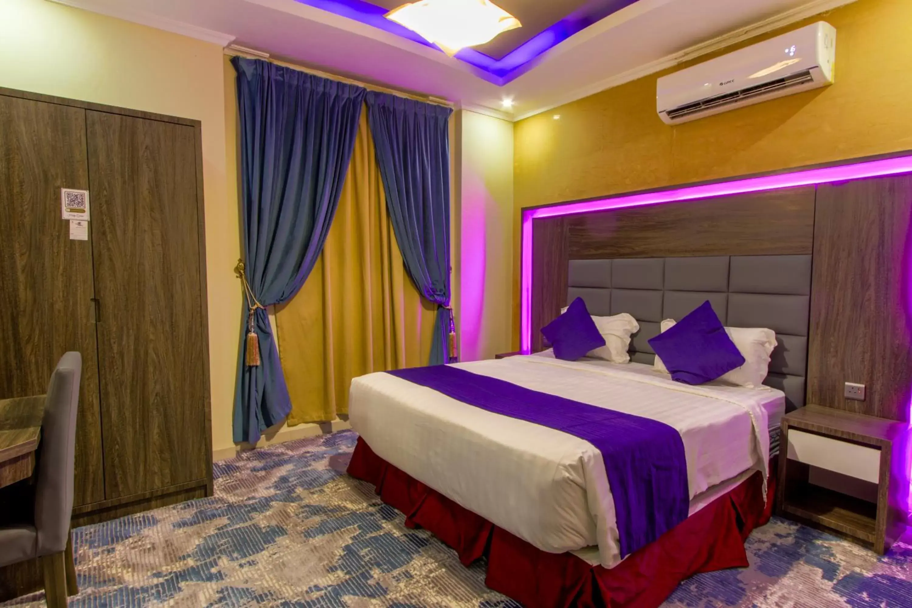 Bed in Maskan Al Dyafah Hotel Apartments 2