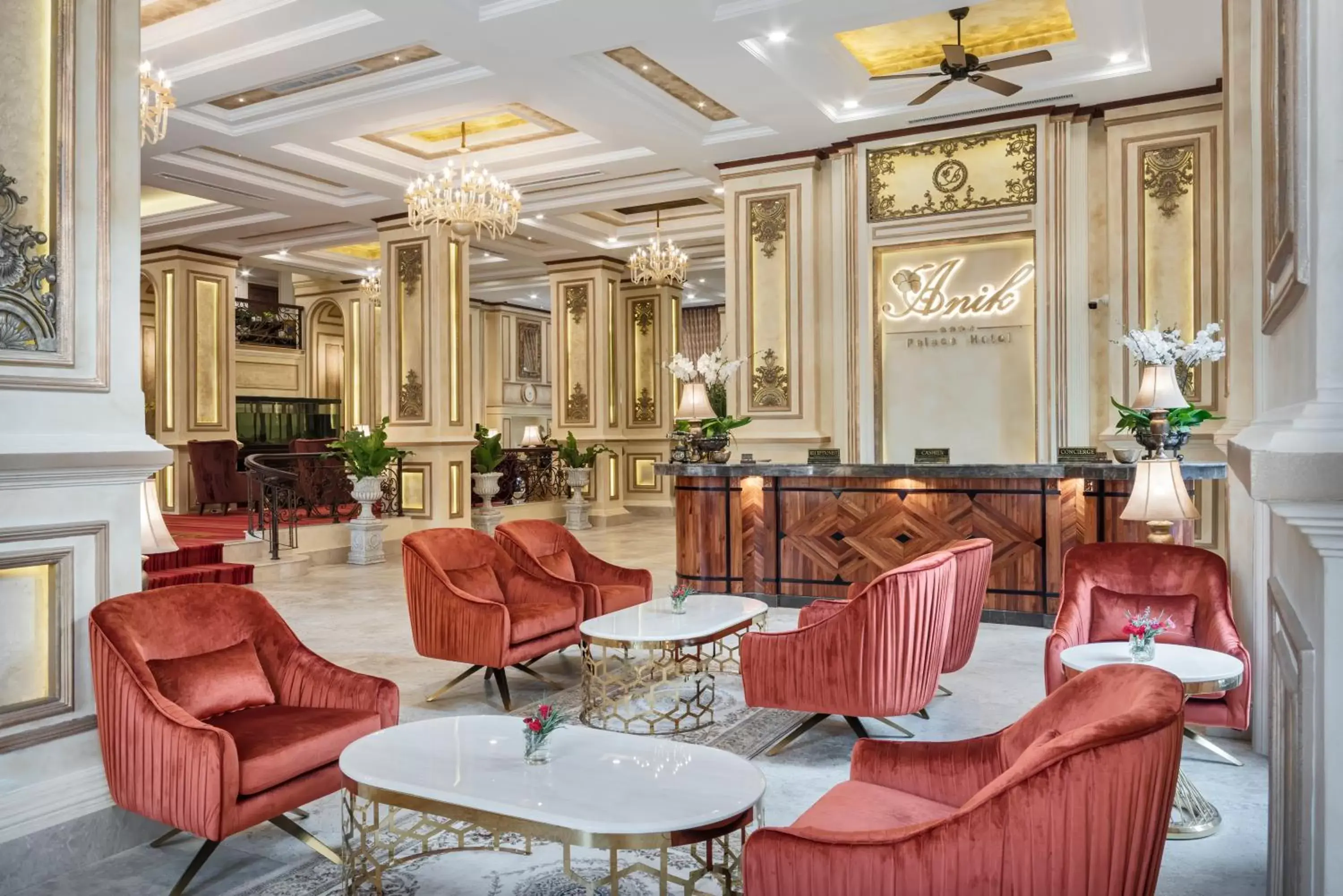 Lobby or reception, Lounge/Bar in Anik Palace Hotel