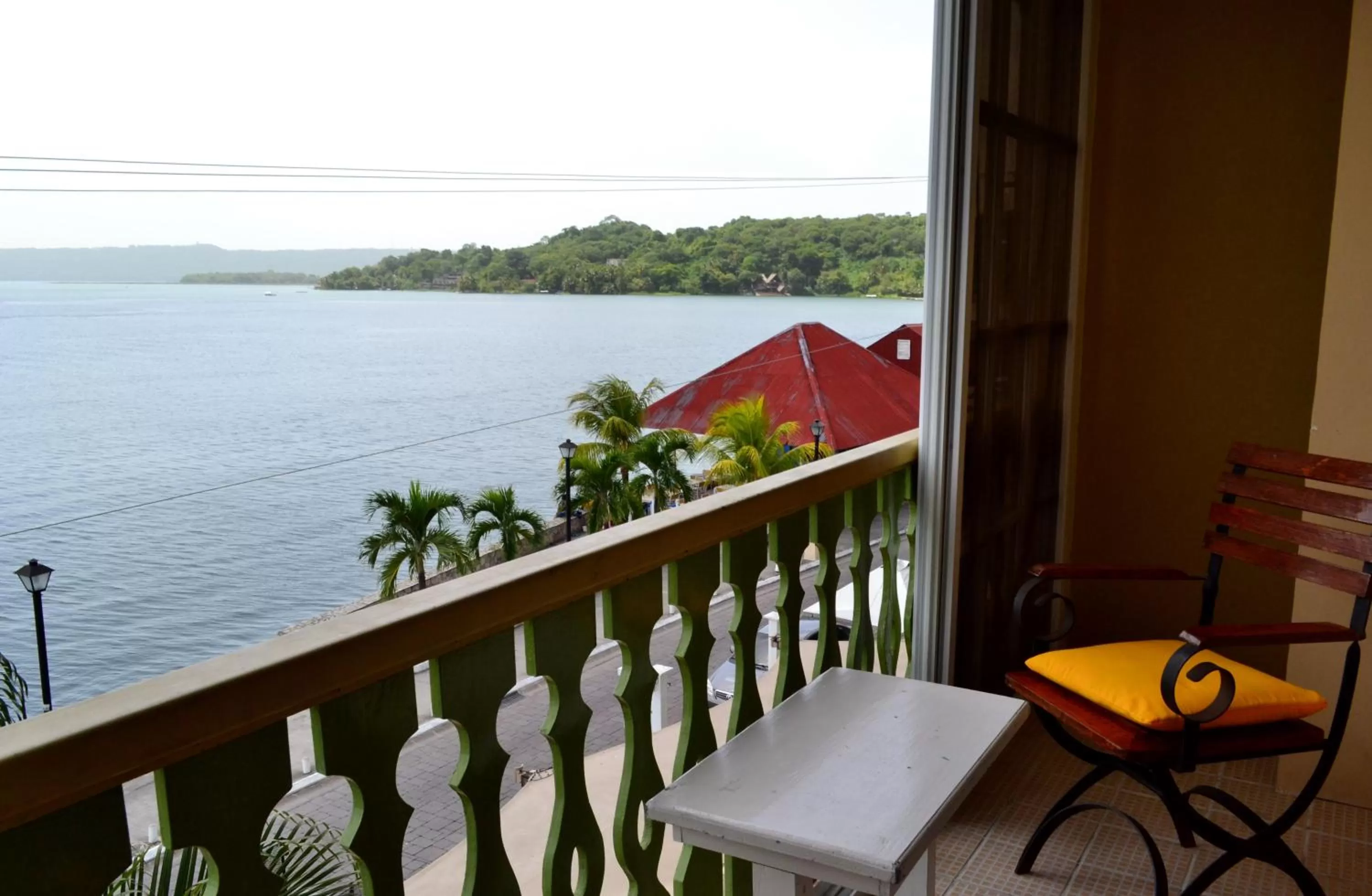 Lake view in Hotel Peten