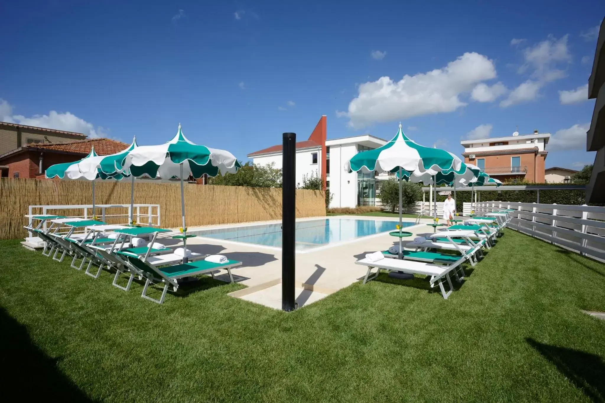 Balcony/Terrace, Swimming Pool in Best Western Hotel Rome Airport