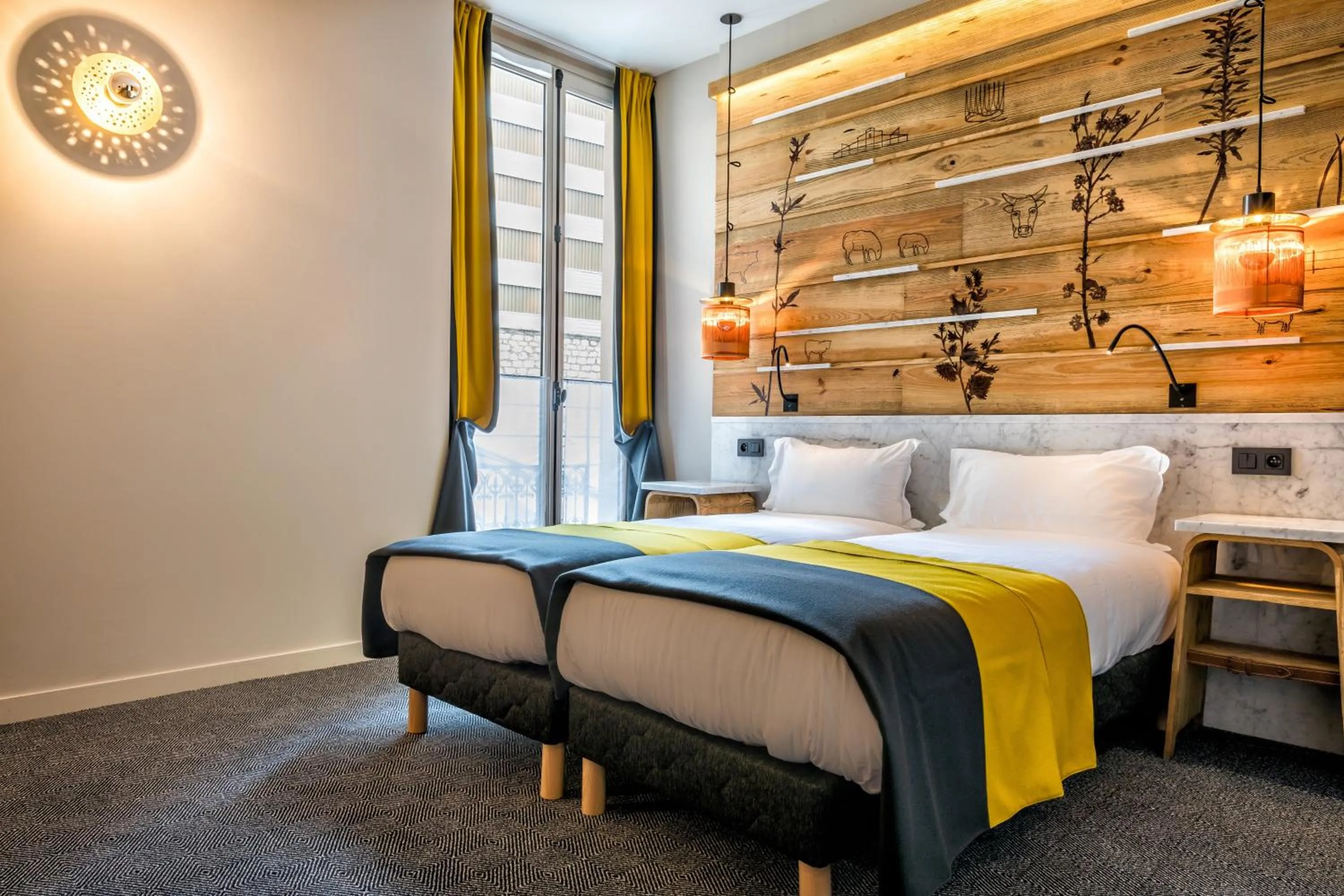 Bed in Hotel Restaurant Au Boeuf Couronné