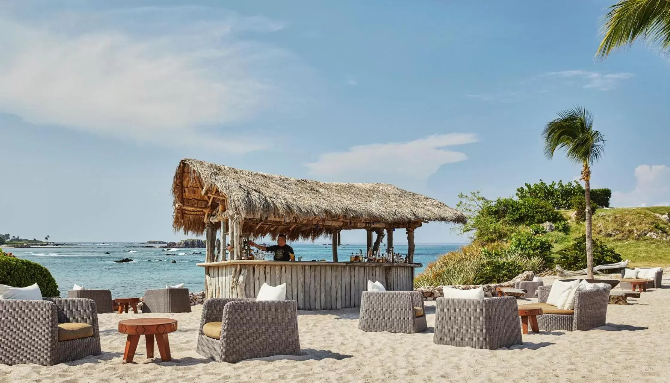 Lounge or bar, Beach in Four Seasons Resort Punta Mita