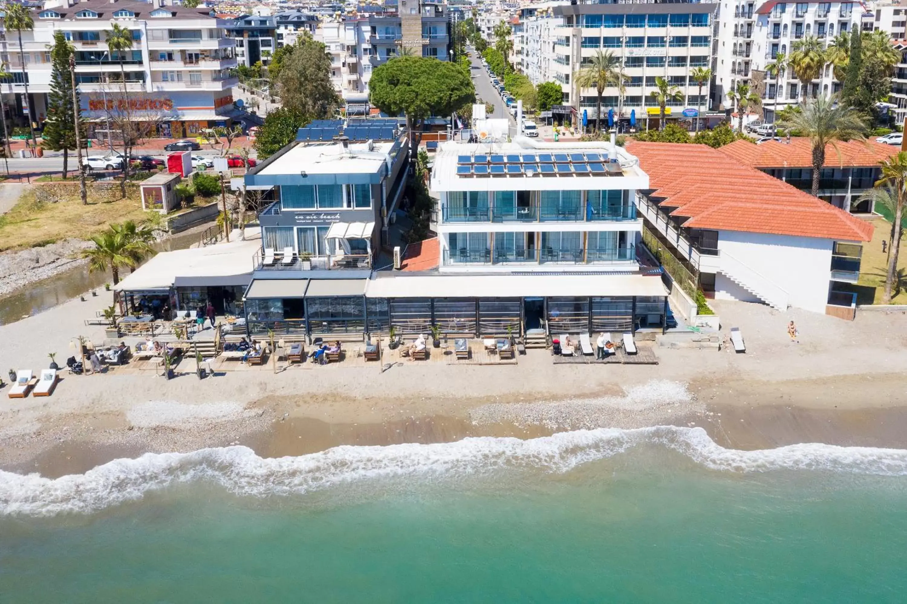 Facade/entrance, Bird's-eye View in Sun Hotel By En Vie Beach