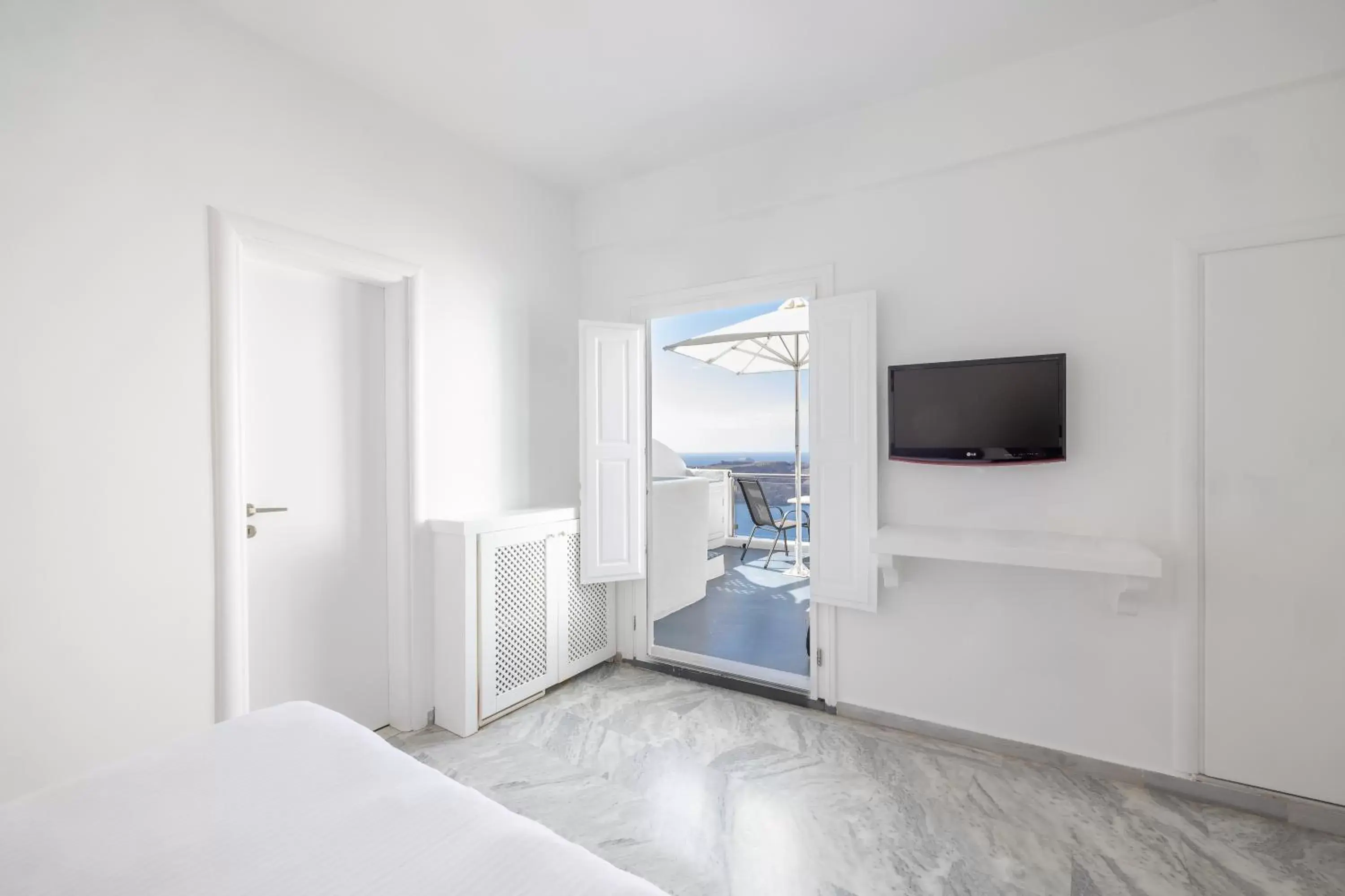 Bedroom, TV/Entertainment Center in Asteras Villas