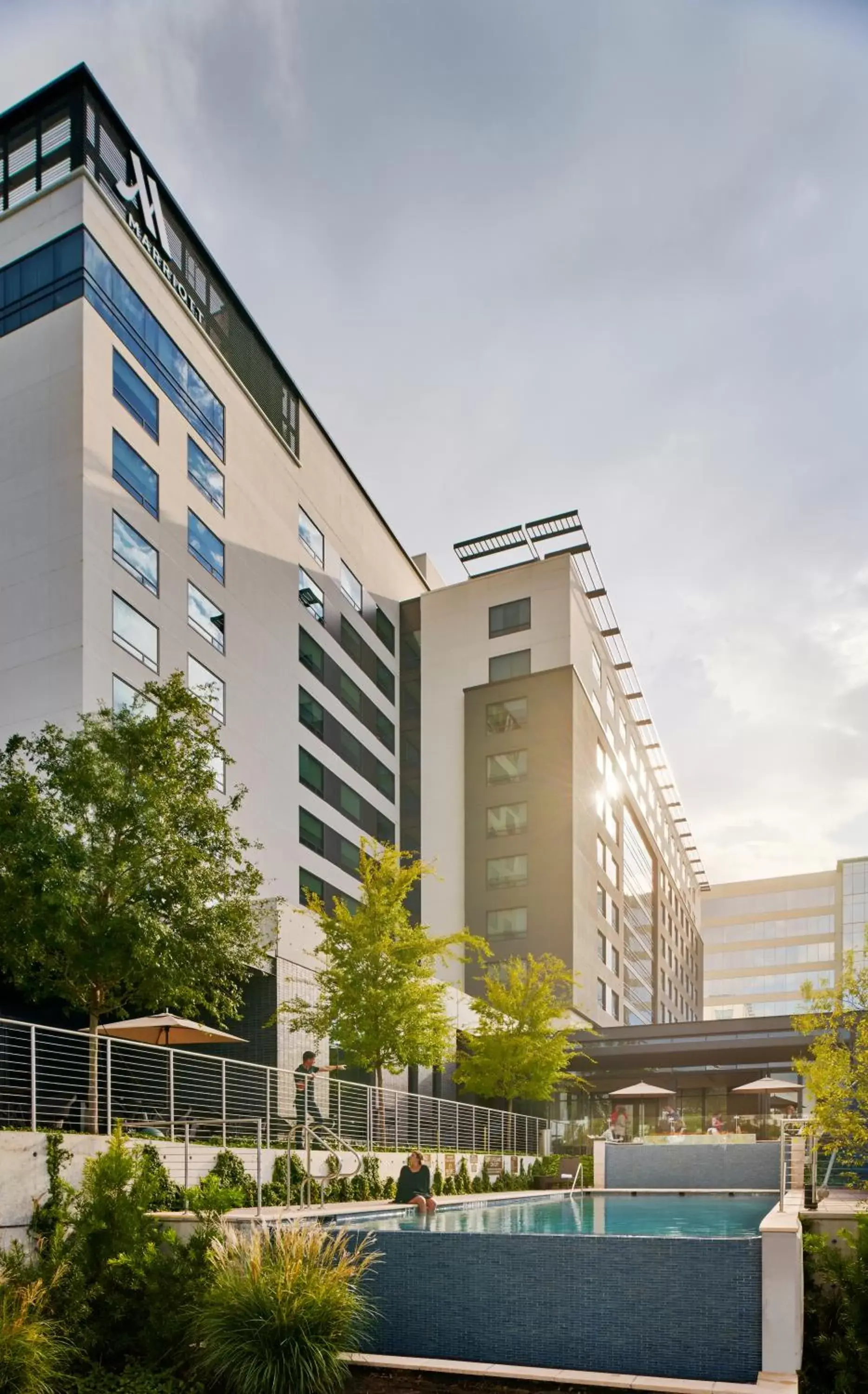 Pool view, Property Building in Houston CityPlace Marriott at Springwoods Village