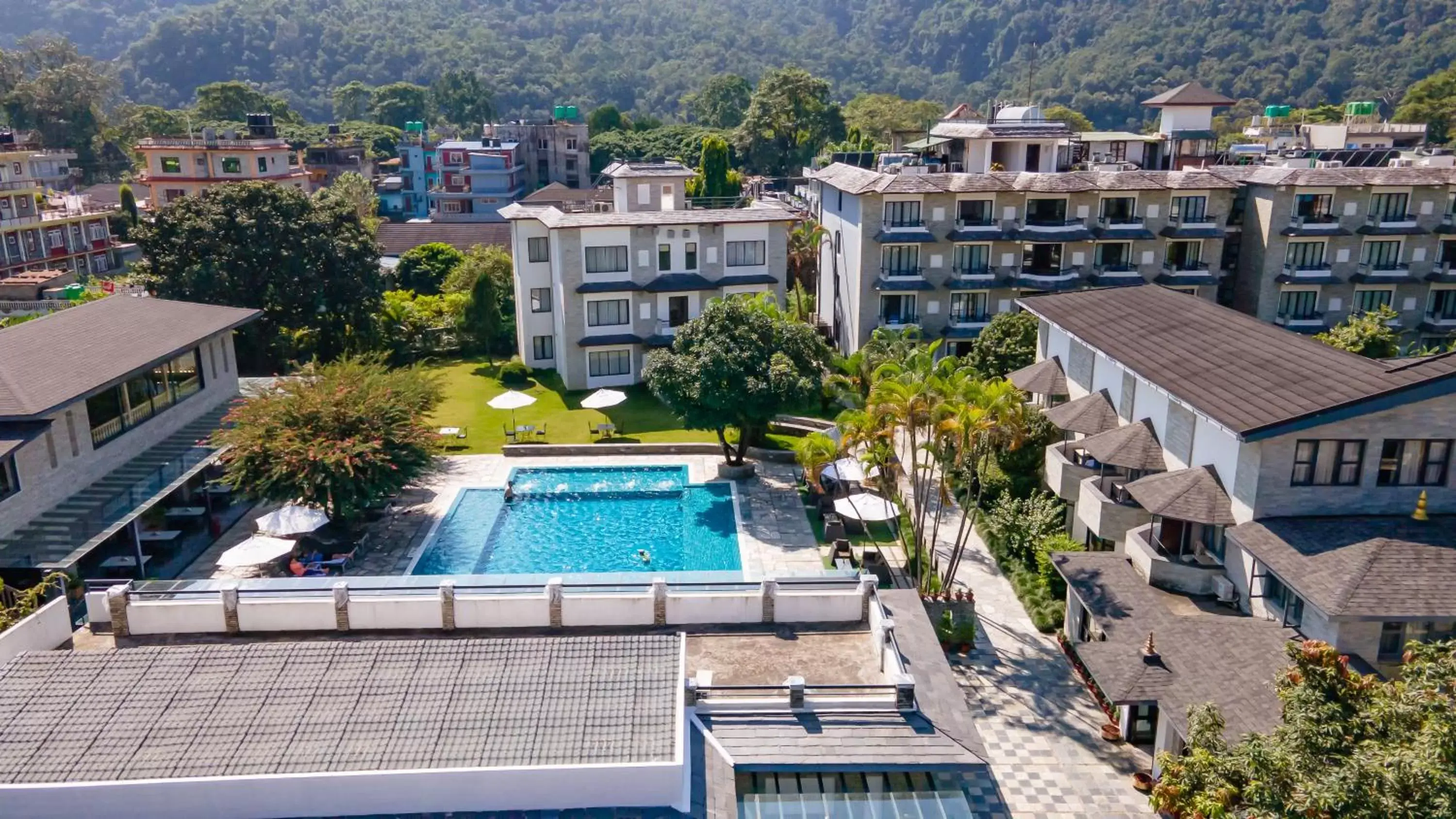 Pool View in Hotel Barahi