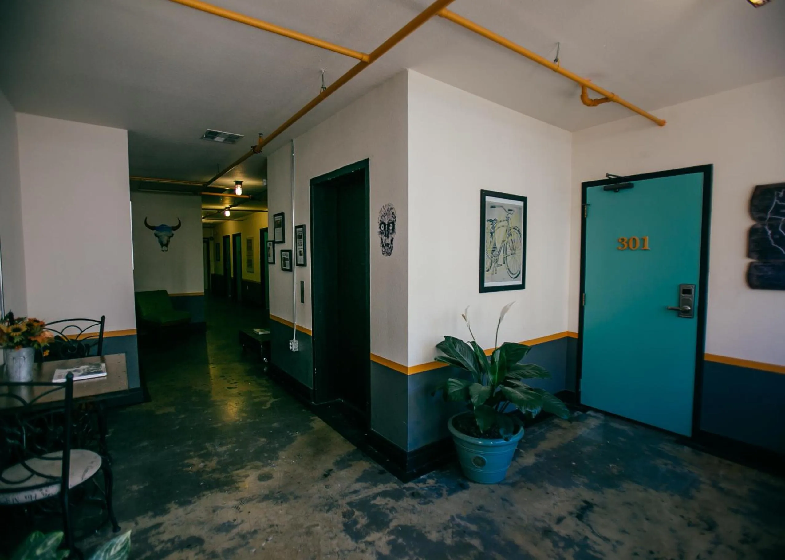 Property building in Firehouse Hostel