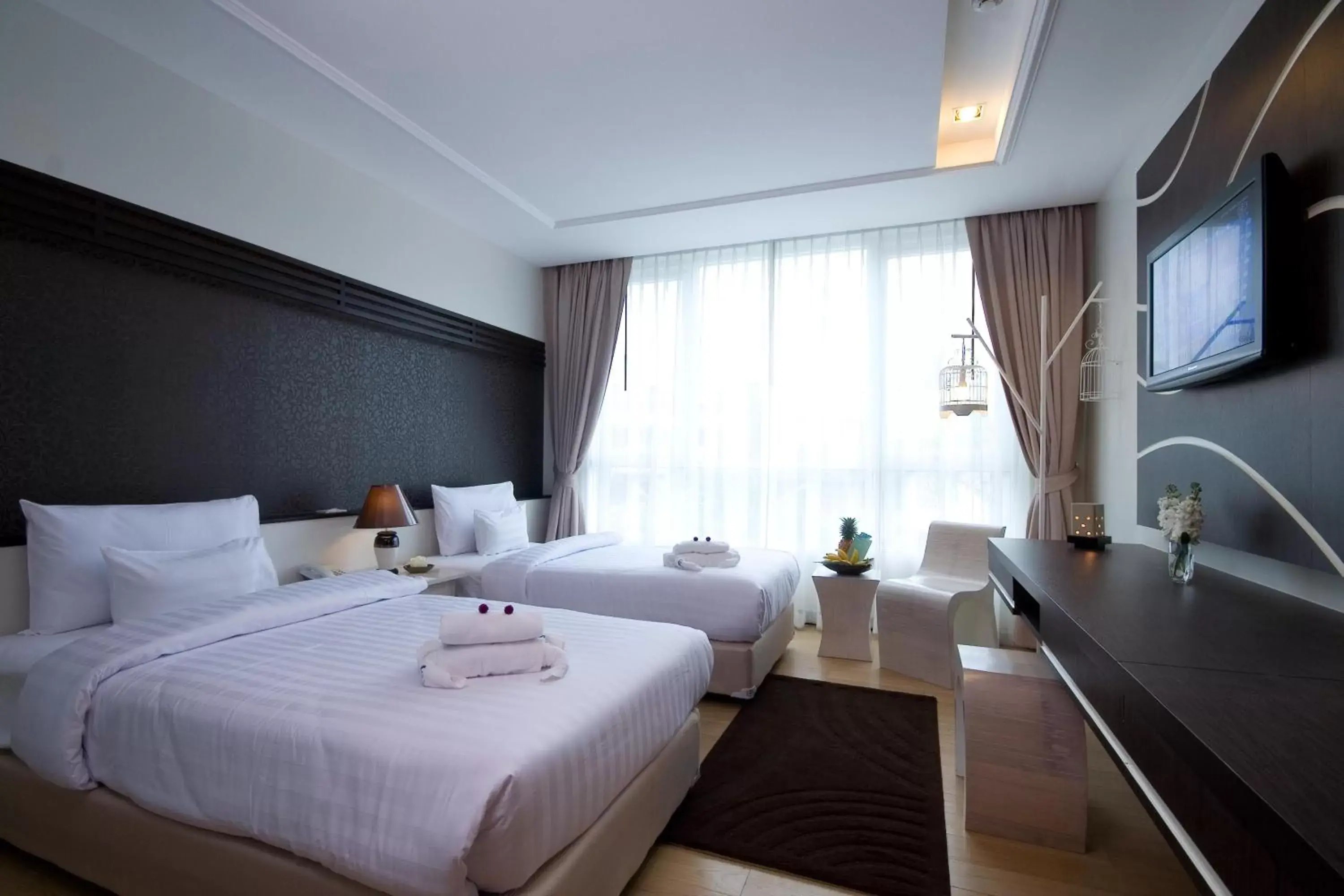 Bedroom, Bed in A-Te Chumphon Hotel - SHA Plus