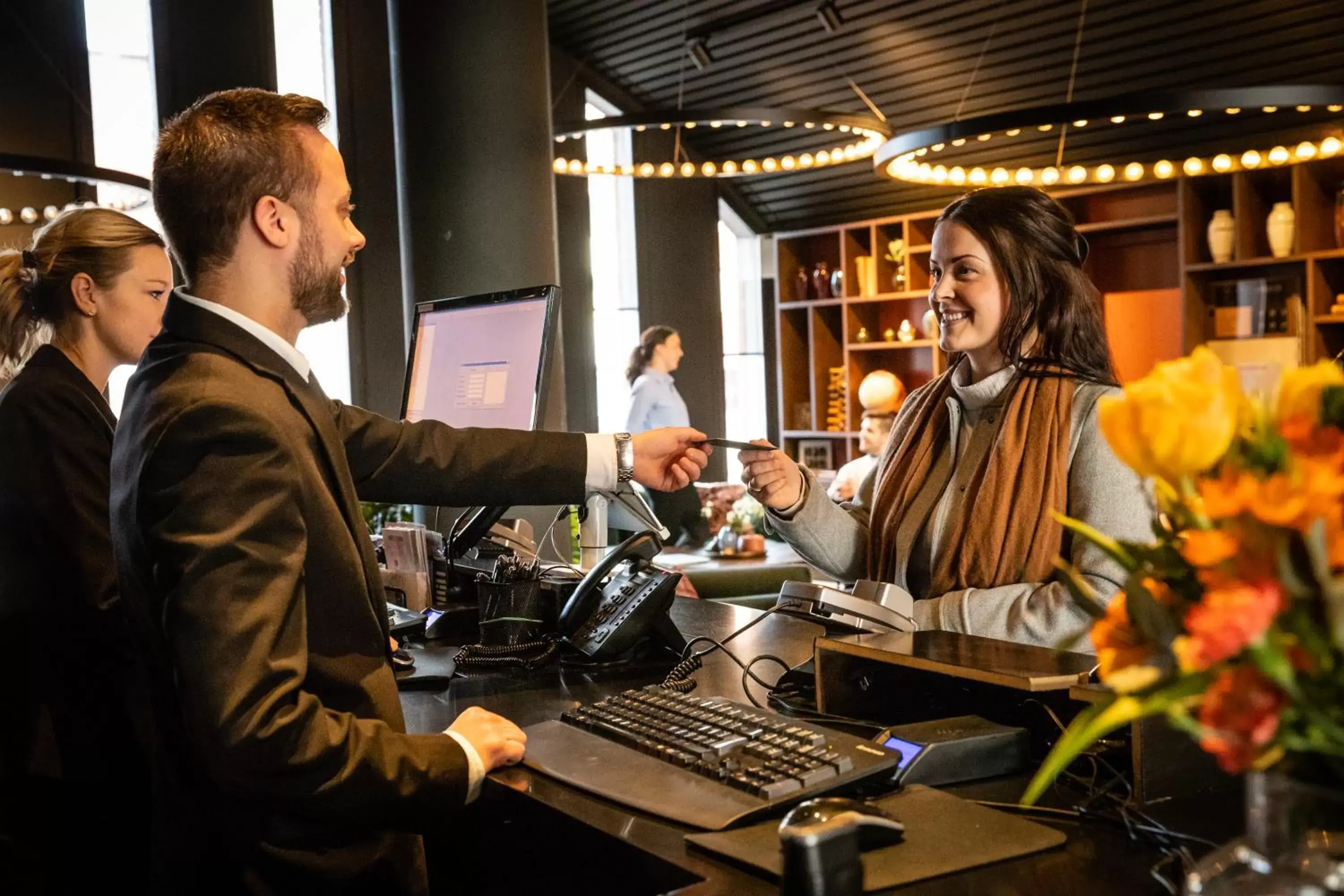 Lobby or reception in Clarion Hotel Grand Östersund